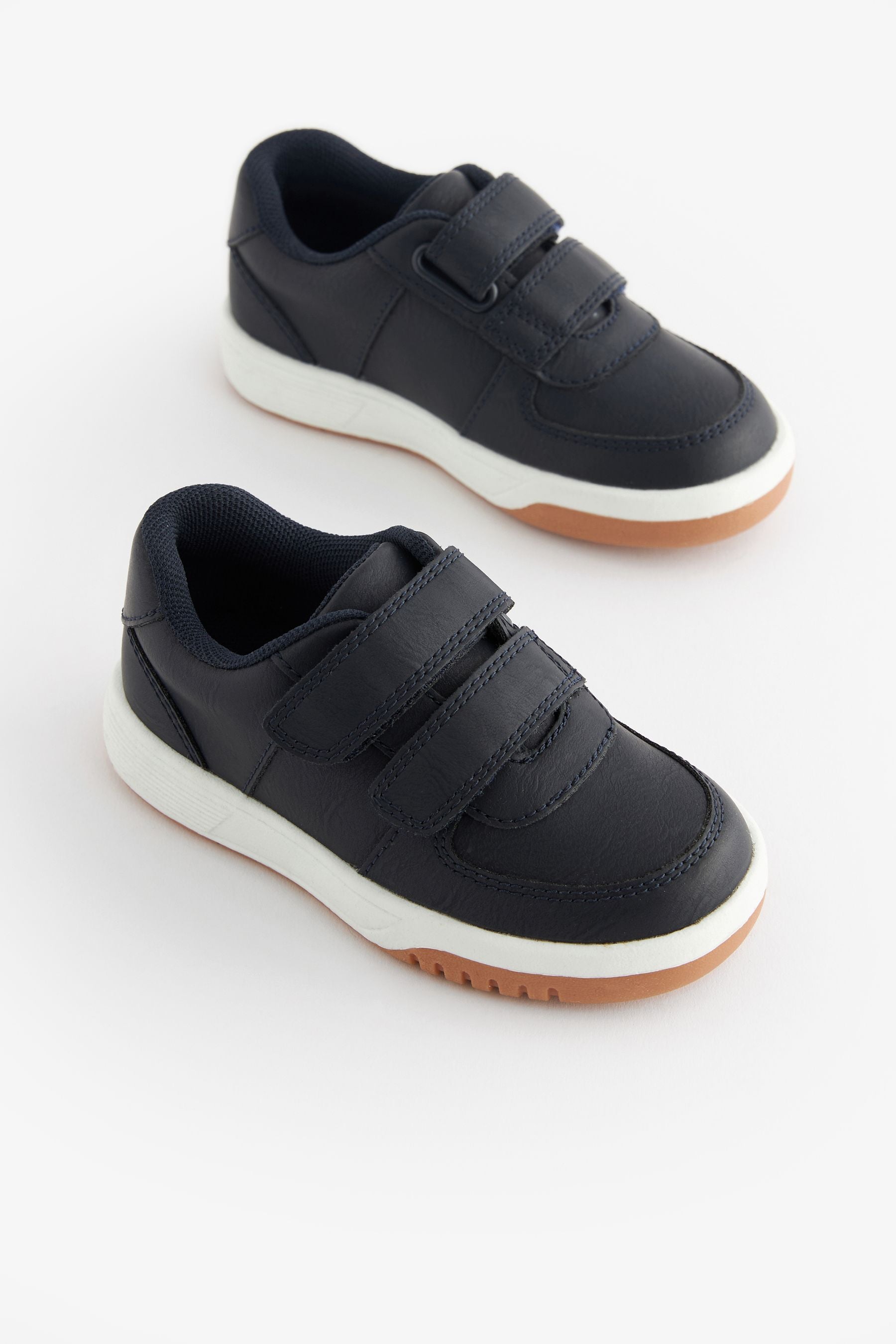 Navy Blue Strap Touch Fastening Trainers