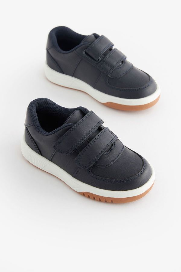 Navy Blue Strap Touch Fastening Trainers