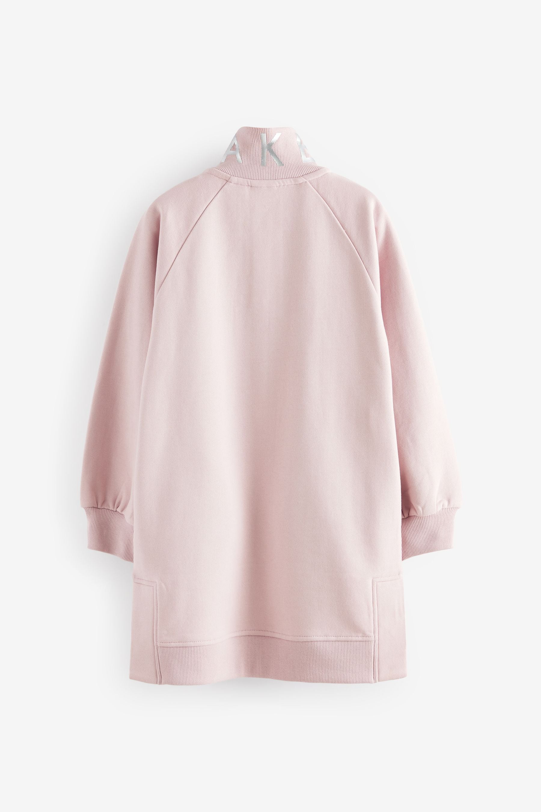 Baker by Ted Baker Pink Zip Neck Sweat Dress