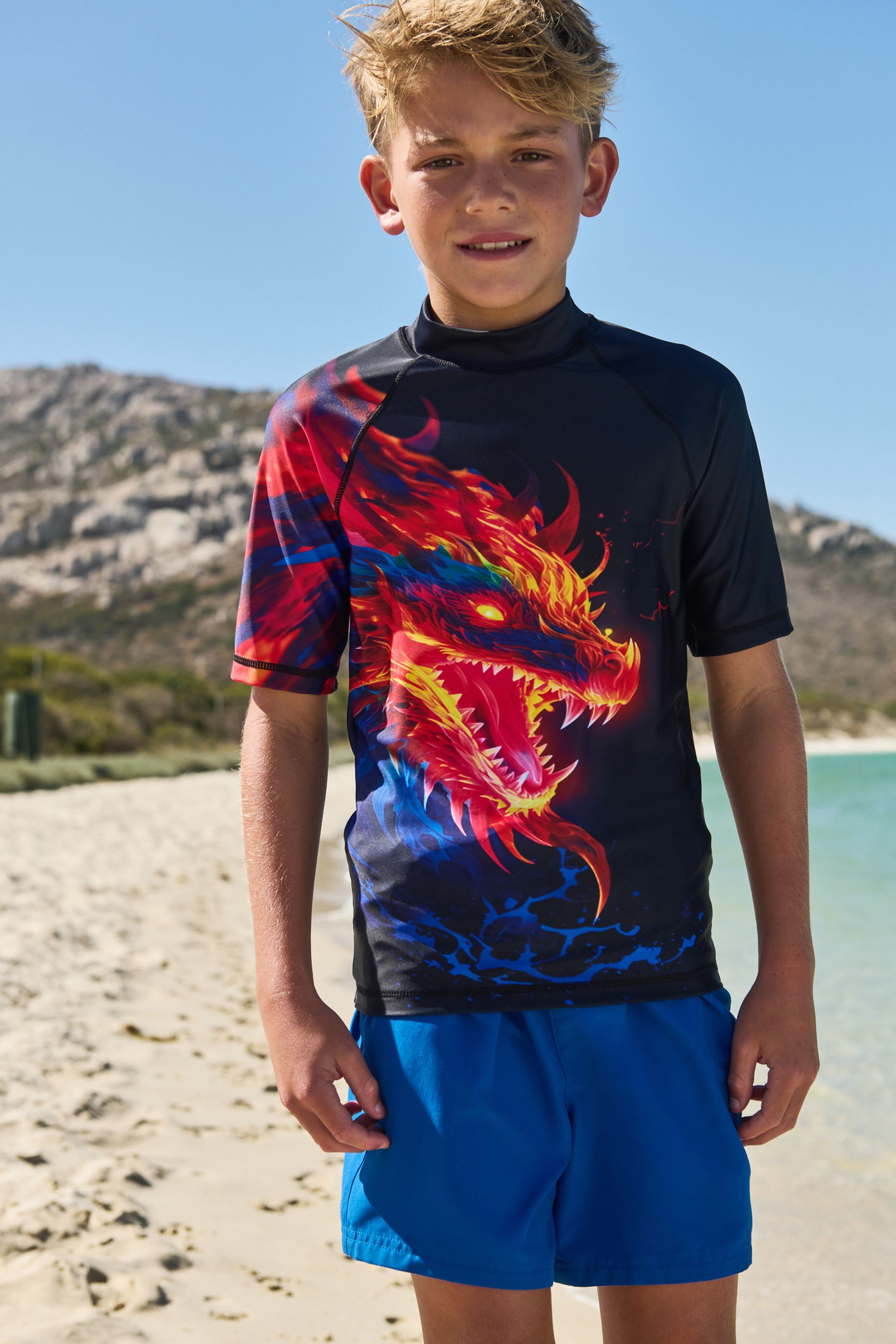 Black Dragon Sunsafe Rash Vest (1.5-16yrs)