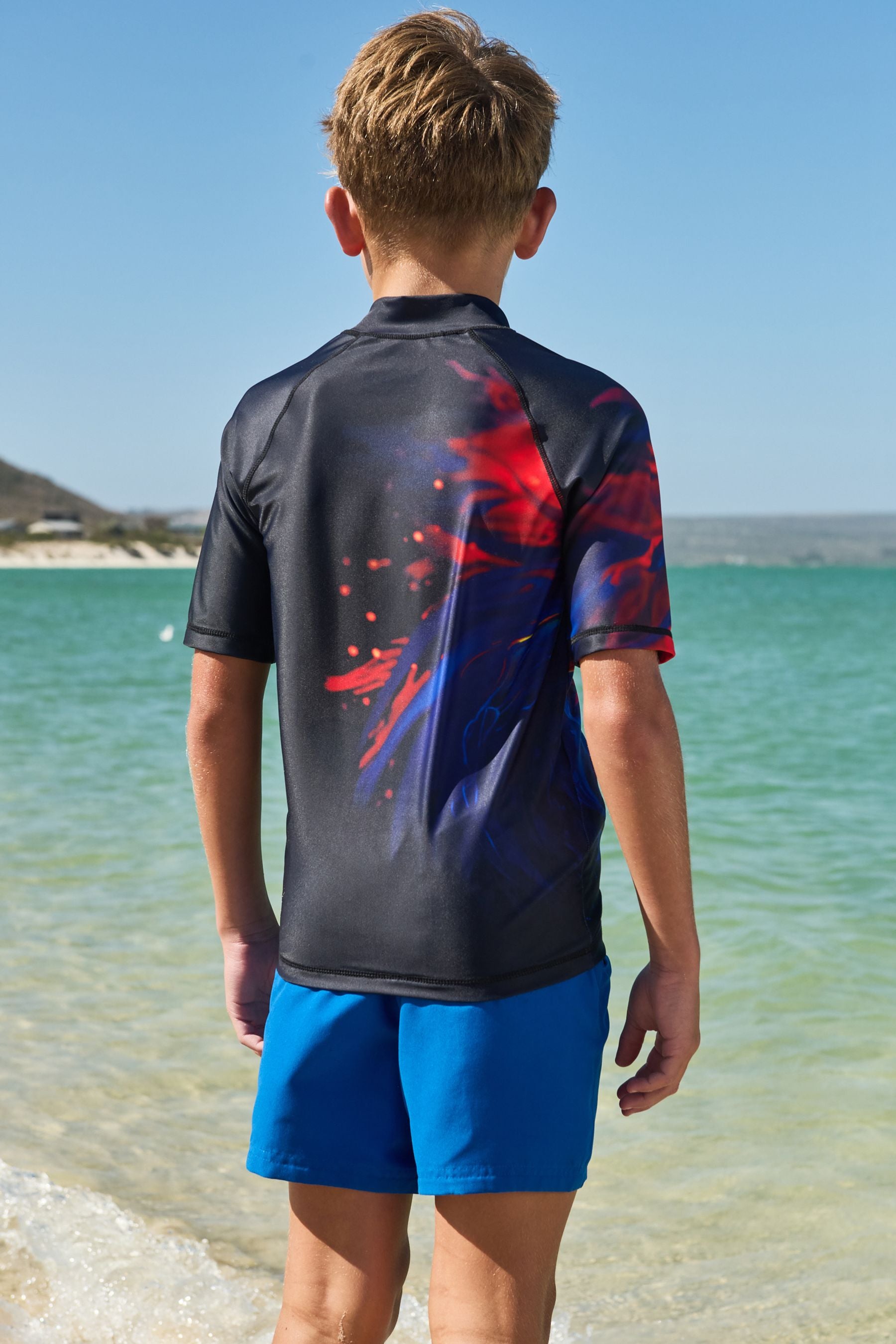 Black Dragon Short Sleeve Sunsafe Rash Vest (1.5-16yrs)