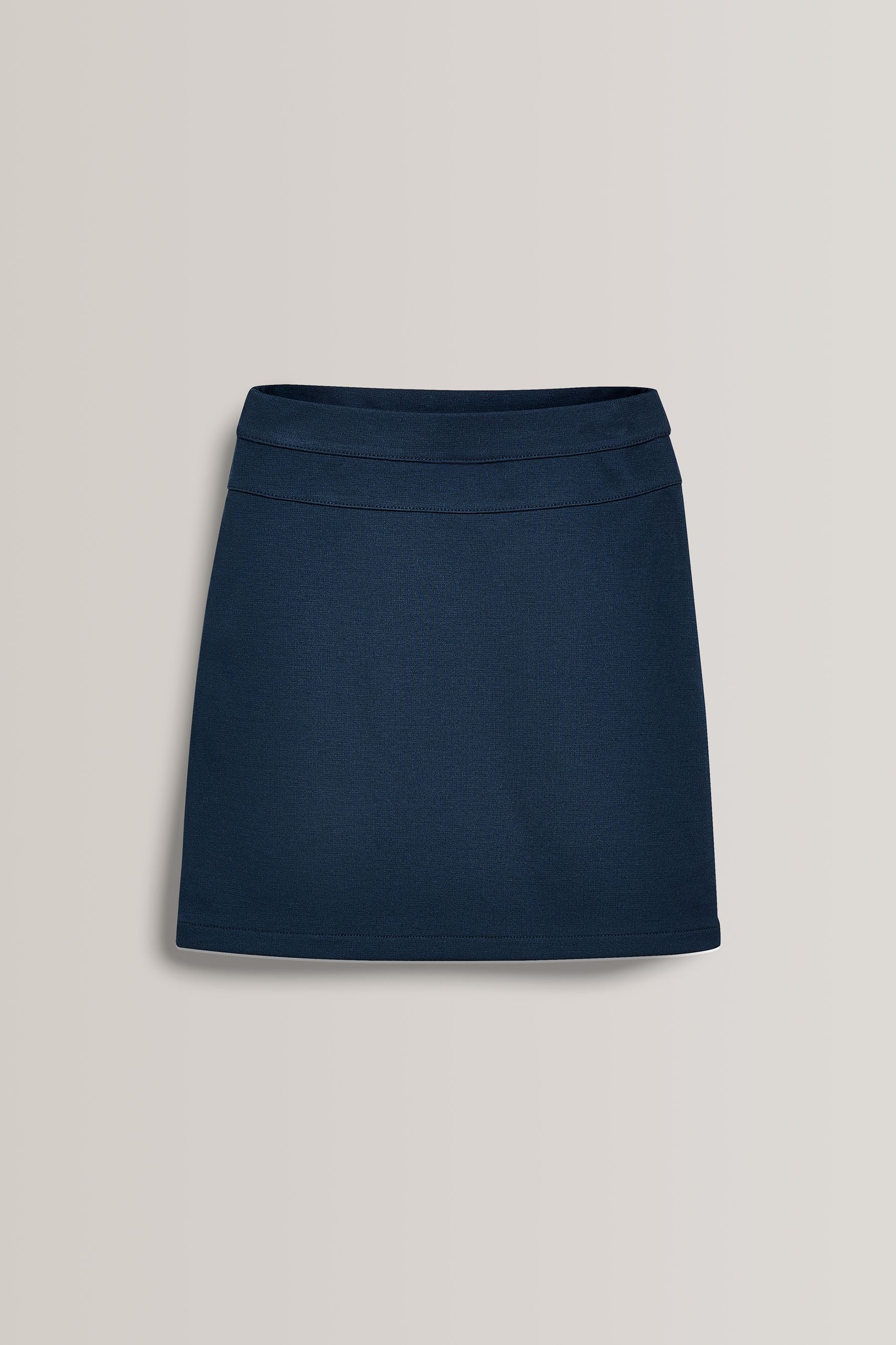 Navy Blue Jersey Stretch Pull-On School Pencil Skirt (3-18yrs)