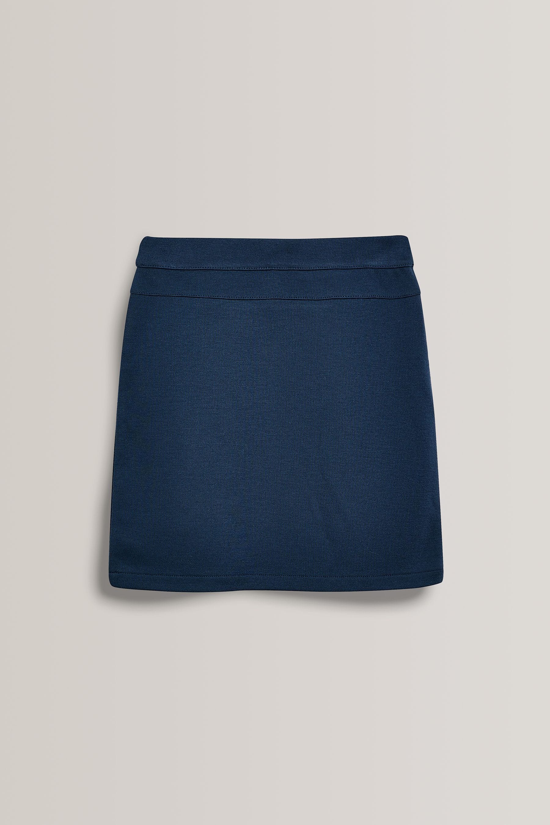 Navy Blue Jersey Stretch Pull-On School Pencil Skirt (3-18yrs)