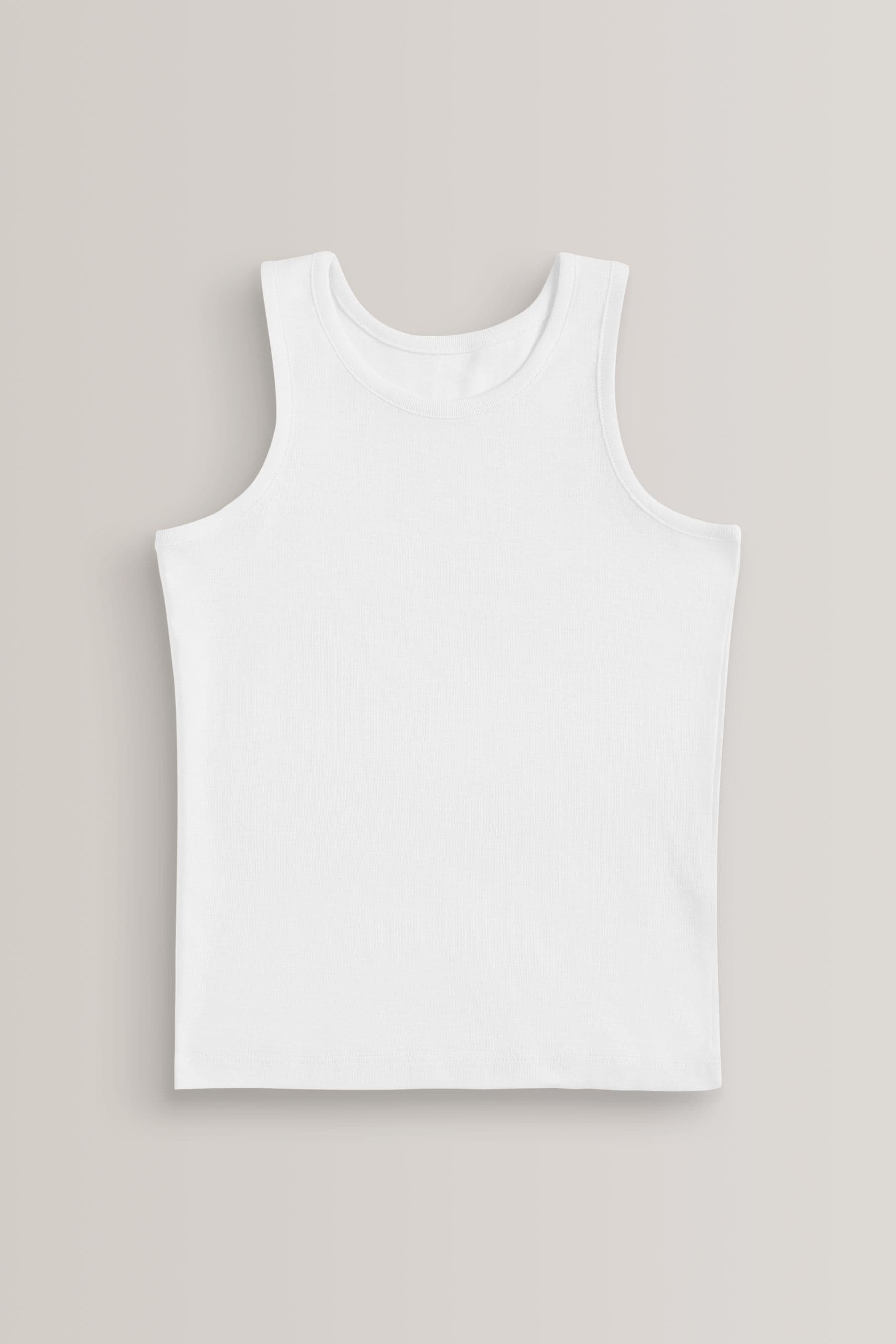 White Vests 10 Pack (1.5-16yrs)