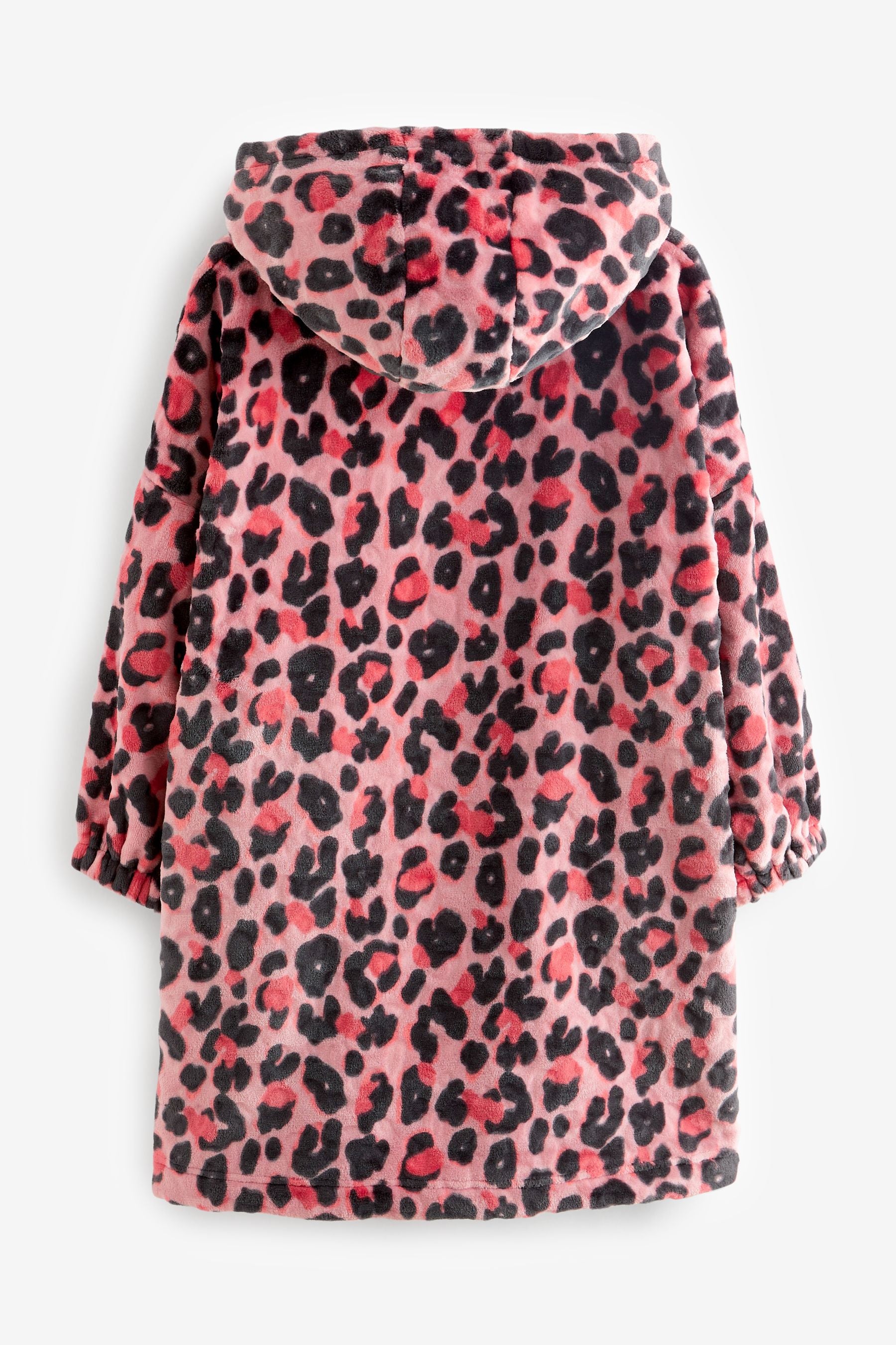 Pink Animal Print Hooded Blanket (3-16yrs)