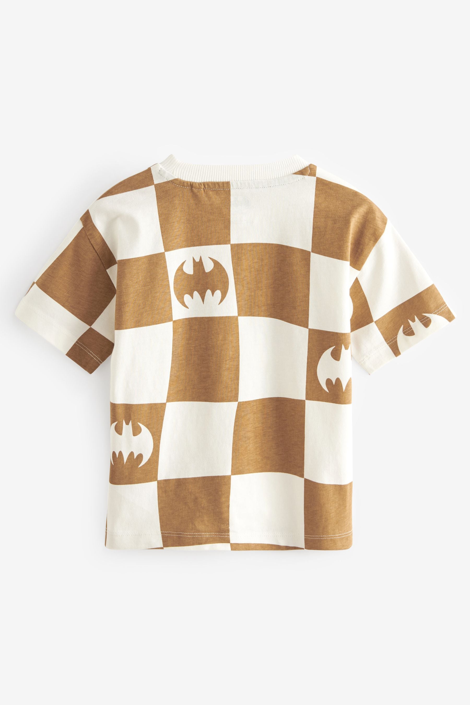 Tan Brown Short Sleeve Batman 100% Cotton T-Shirt (3mths-8yrs)