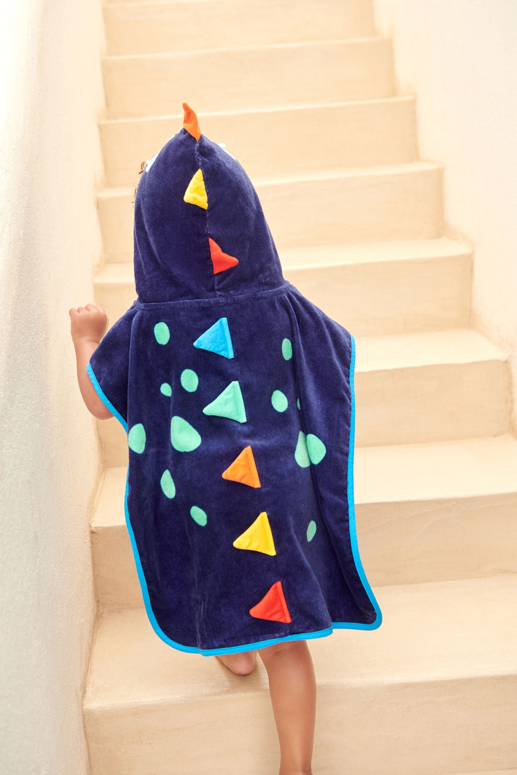 Navy Poncho Beach Towel (9mths-6yrs)