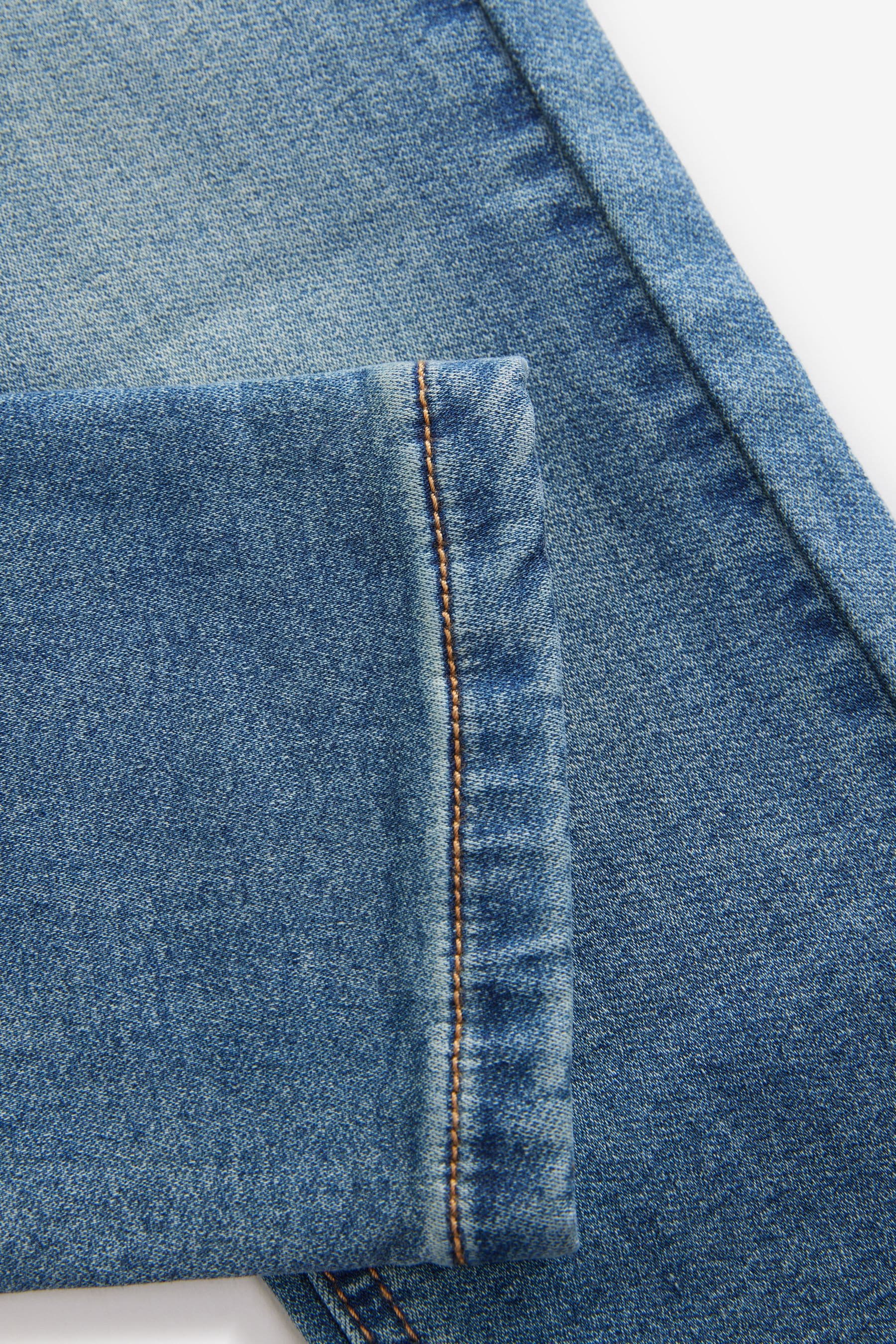 Mid Vintage Blue Regular Fit Stretch Elasticated Waist Jeans (3-16yrs)