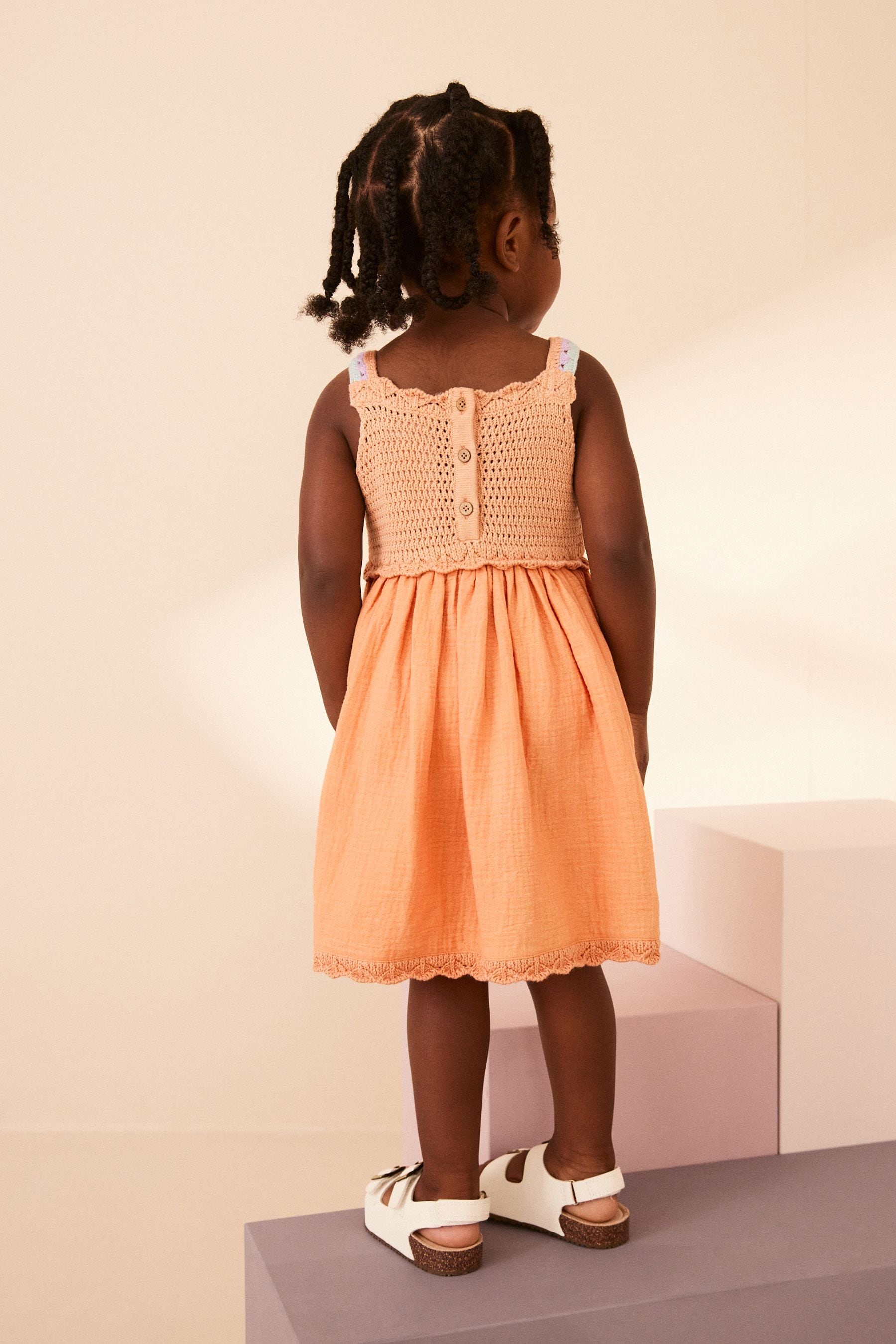 Orange Butterfly Dress (3mths-7yrs)