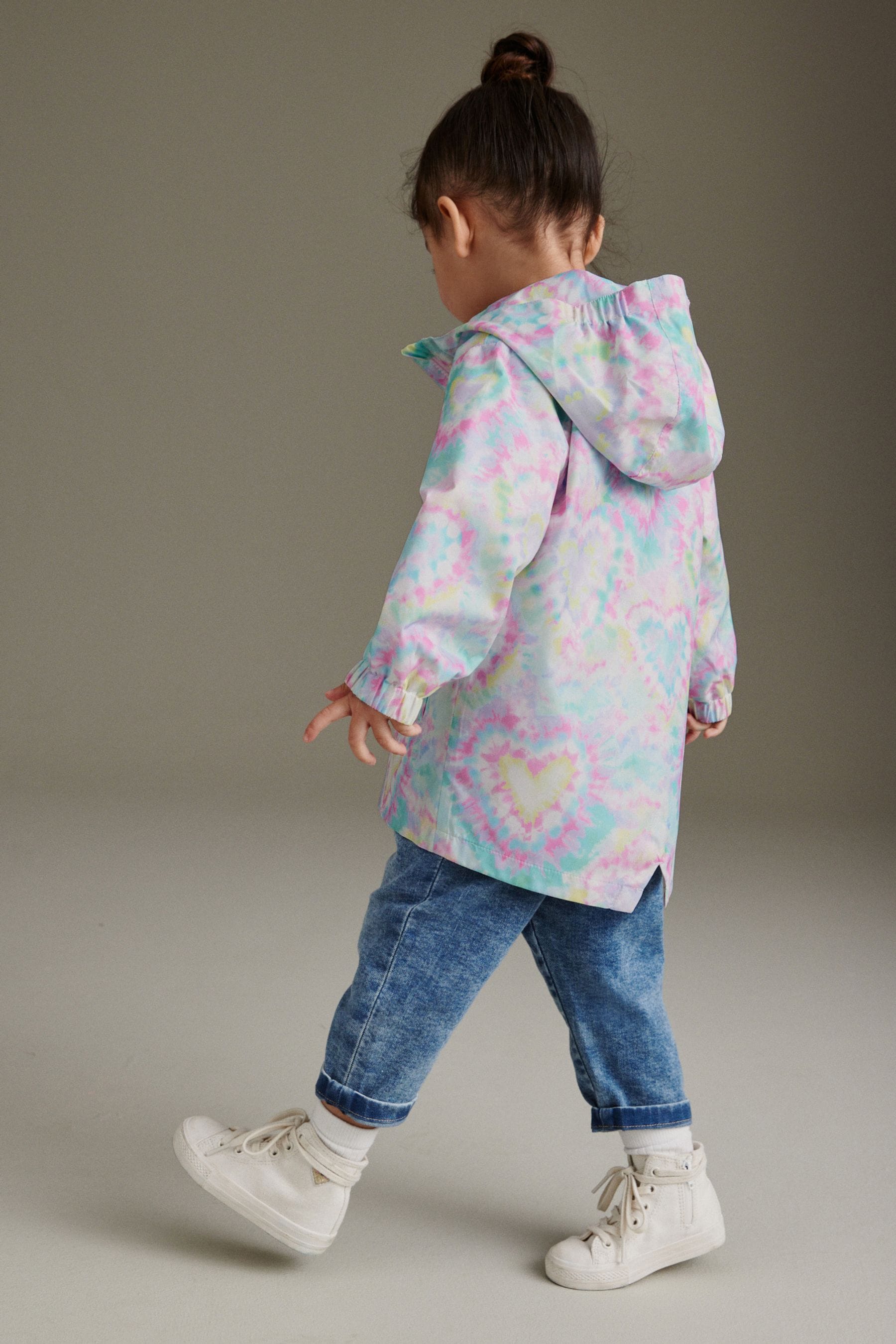 Pastel Heart Shower Resistant Printed Cagoule (3mths-7yrs)