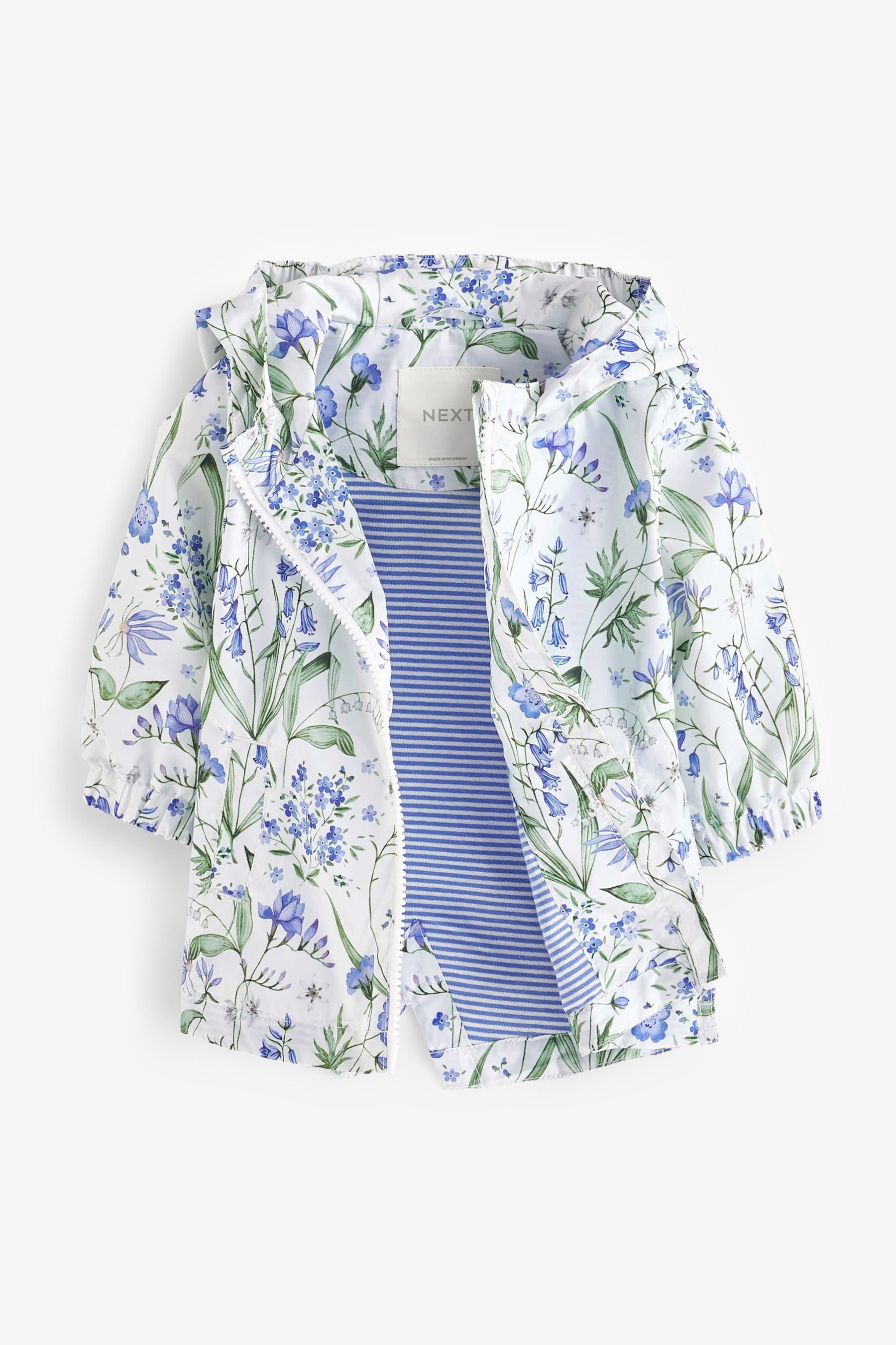 Blue Shower Resistant Printed Cagoule (3mths-7yrs)