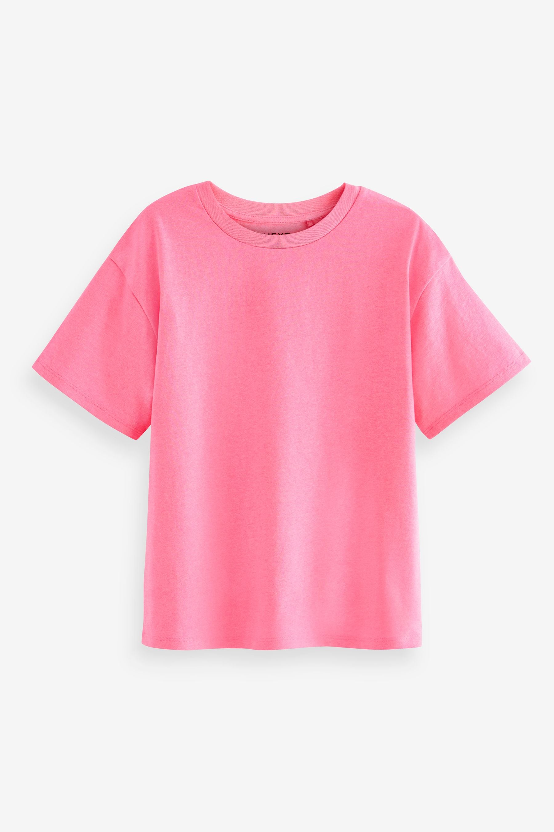 Fluro Pink/Yellow/White Oversized 100% Cotton T-Shirts 3 Pack (3-16yrs)