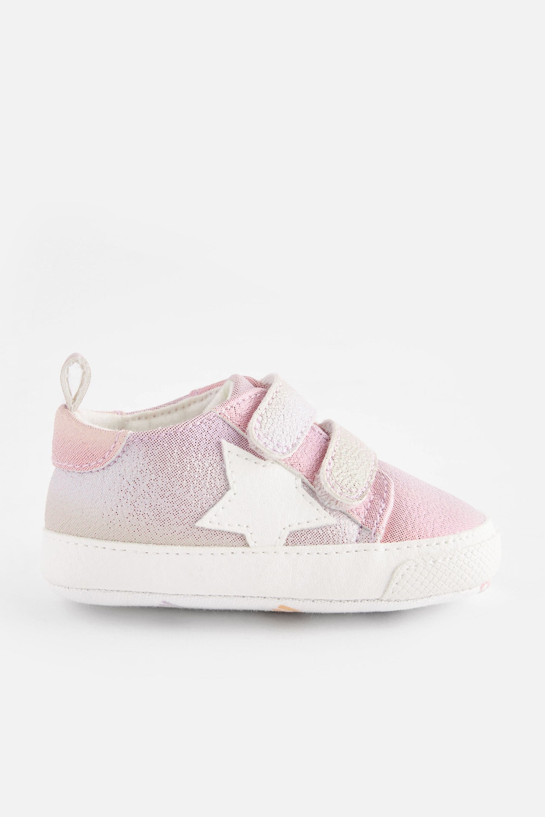 Multi Rainbow Two Strap Baby Trainers (0-24mths)