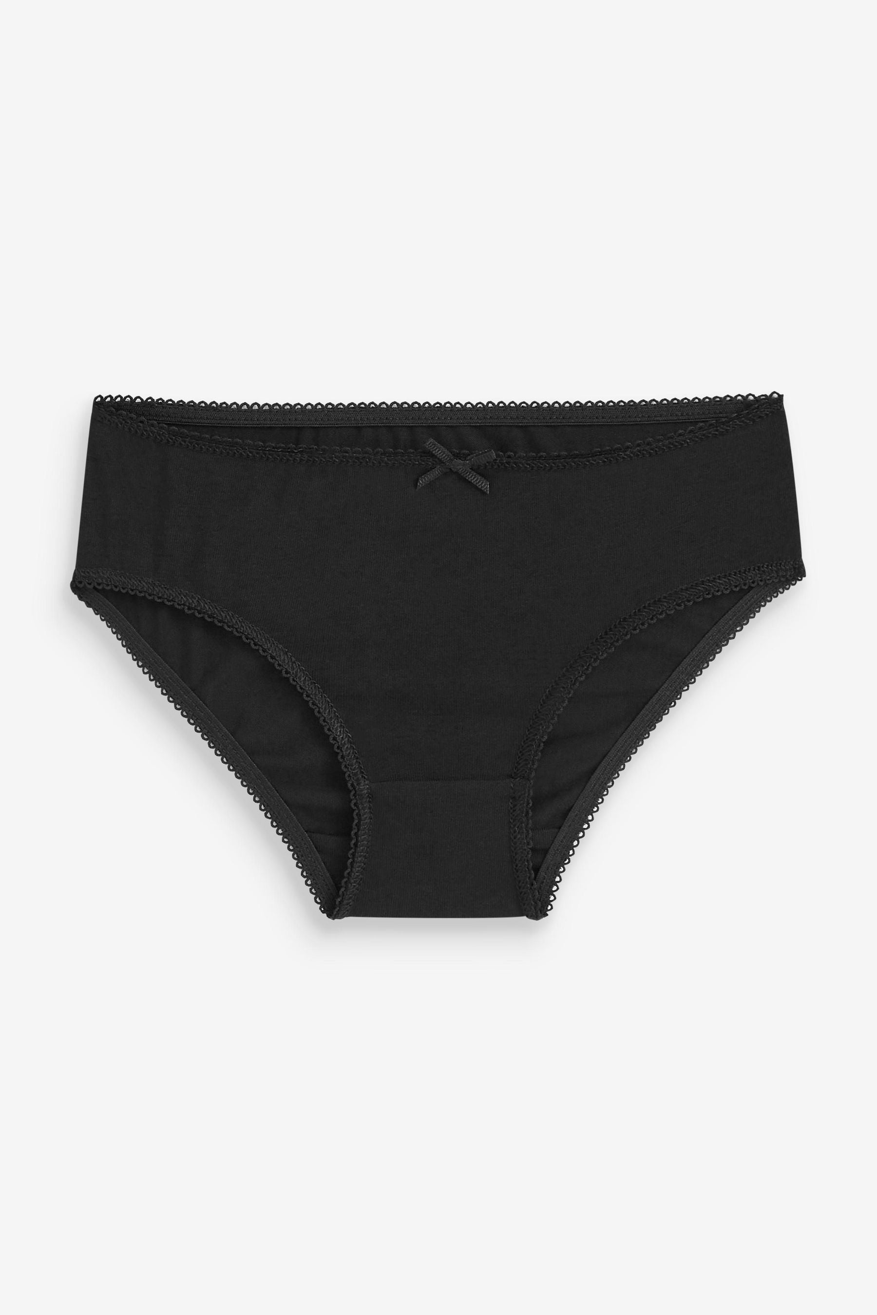 Black 10 Pack Bikini Briefs (2-16yrs)