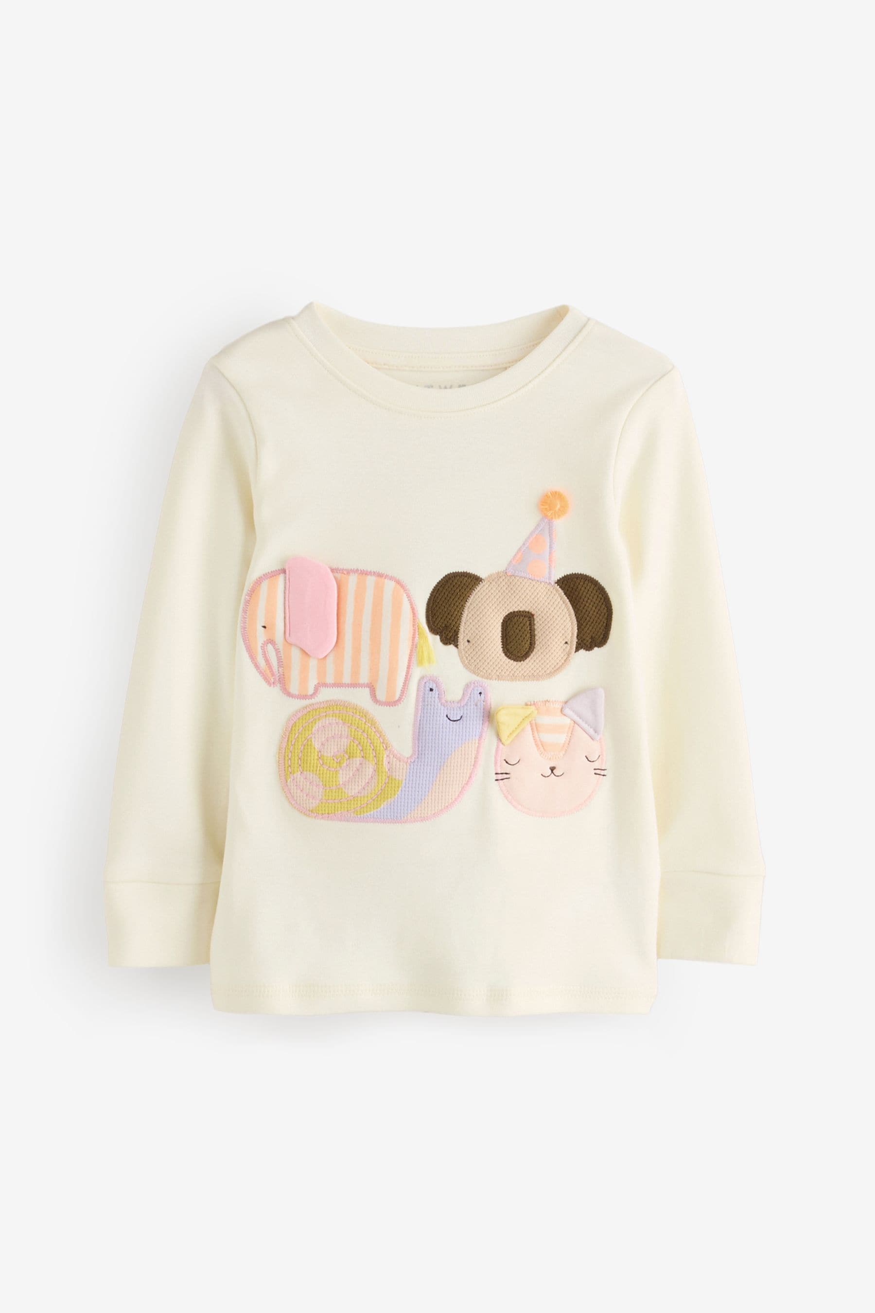 Pastel Character 100% Cotton Long Sleeve Snuggle Pyjamas 3 Pack (9mths-16yrs)