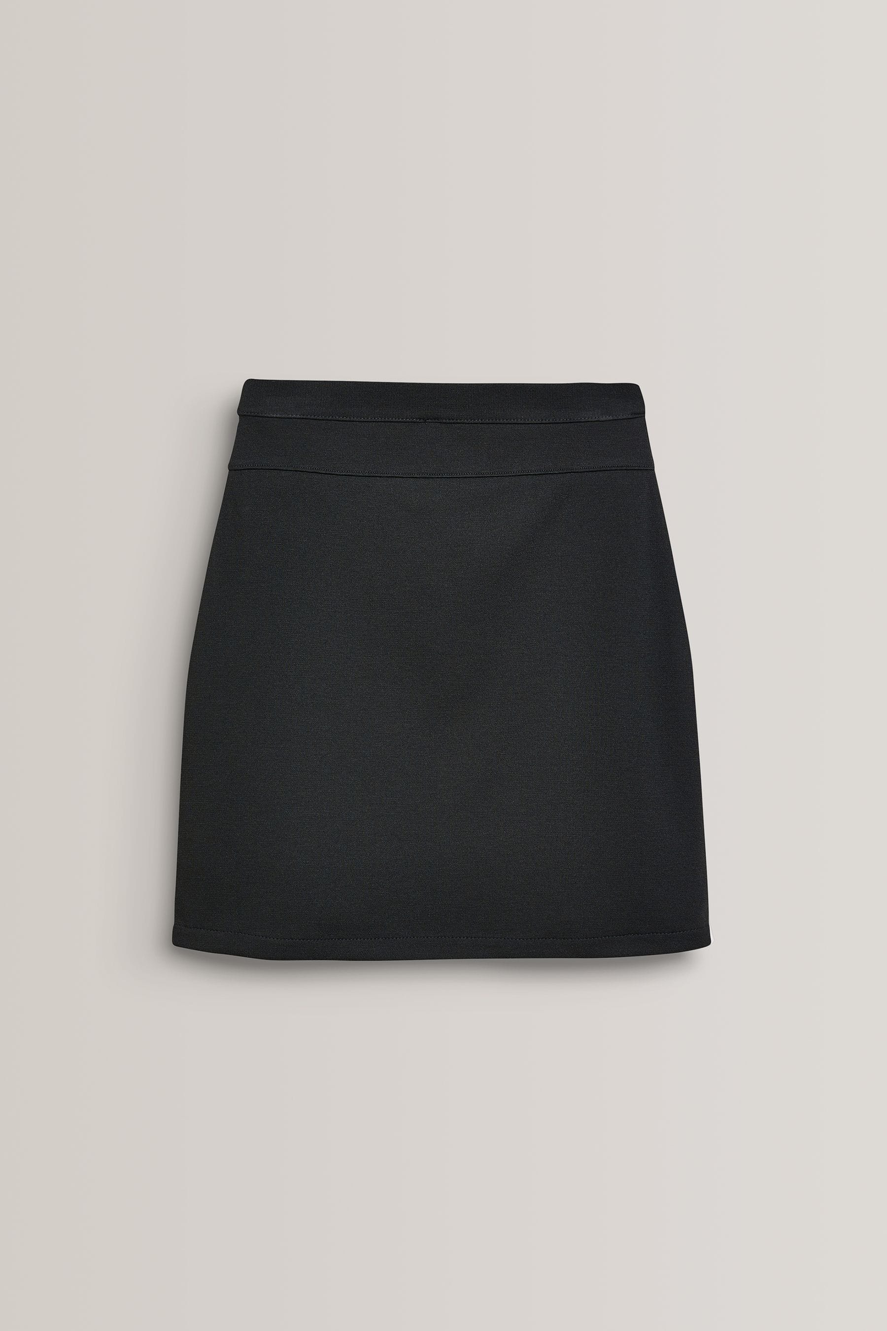 Black Jersey Stretch Pull-On School Pencil Skirt (3-18yrs)