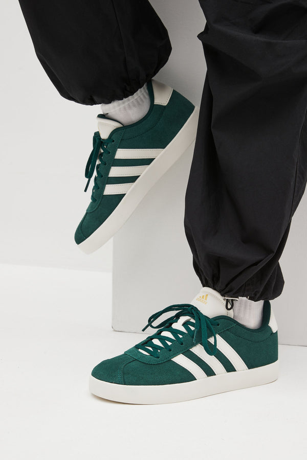 adidas Green/White Junior Sportswear VL Court Trainers