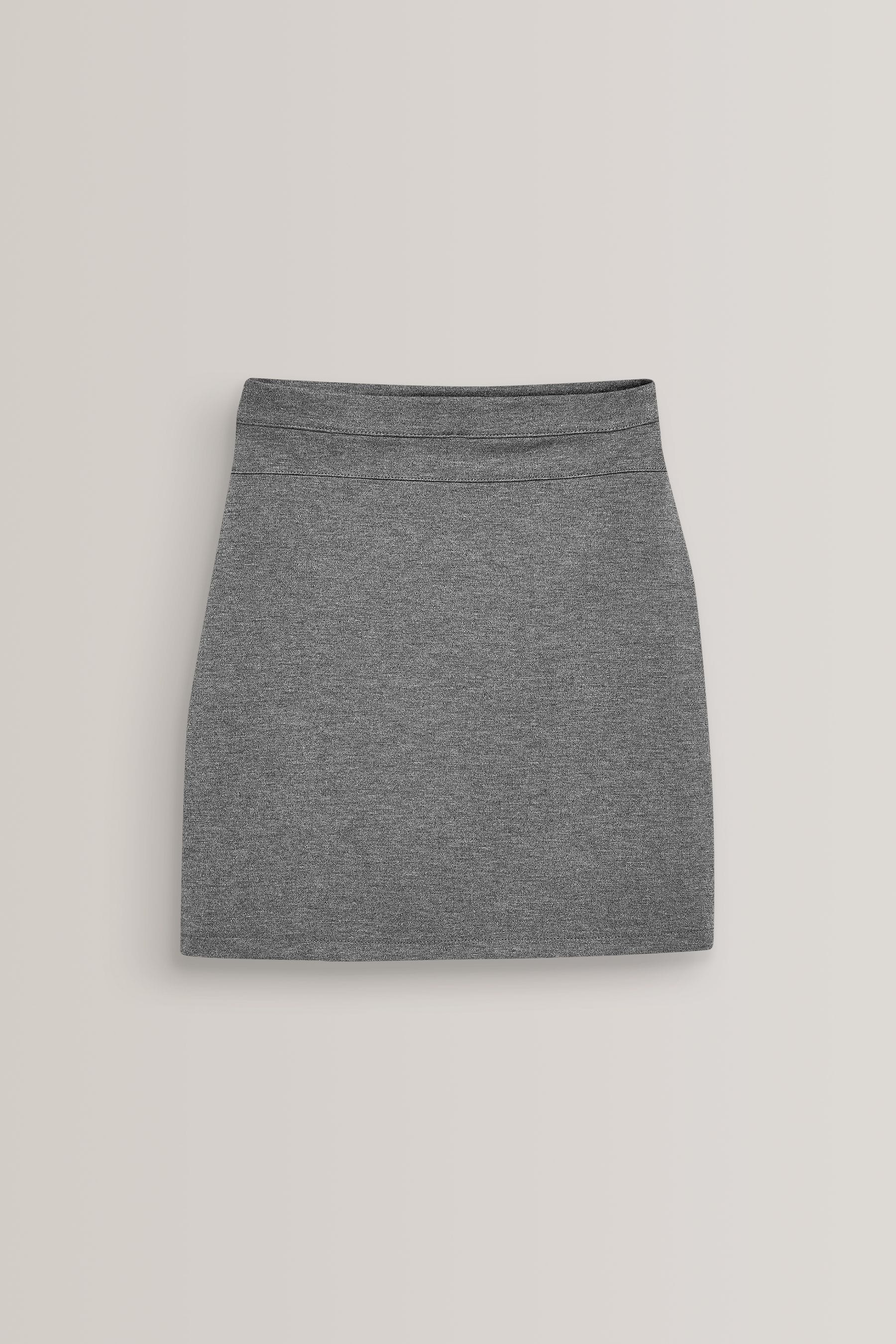 Grey Jersey Stretch Pull-On School Pencil Skirt (3-18yrs)