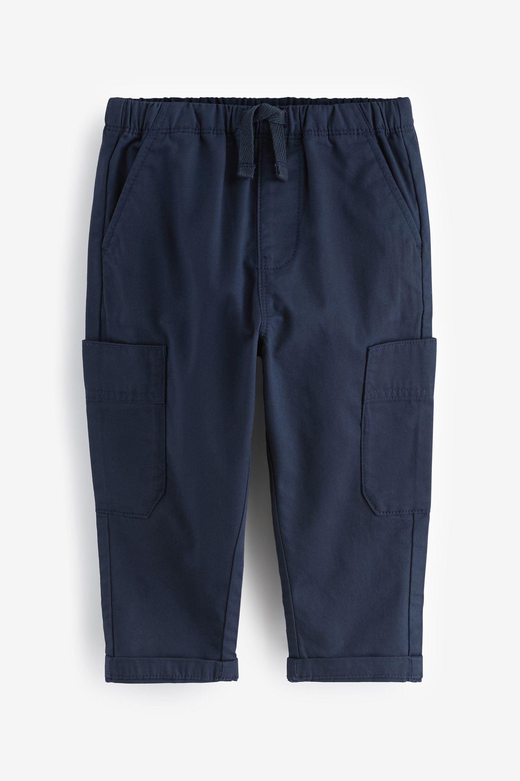 Navy Side Pocket Pull-On Trousers (3mths-7yrs)