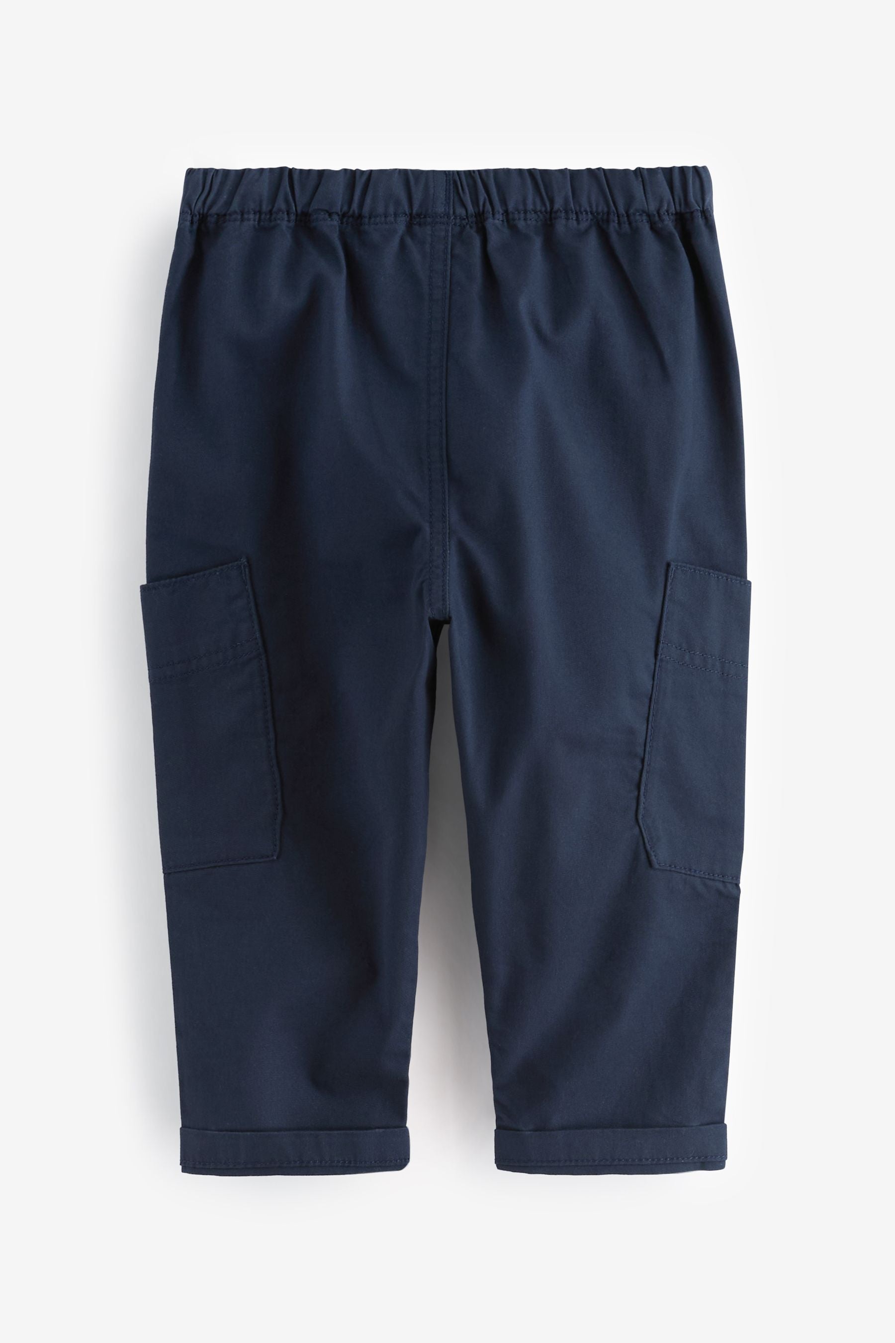 Navy Side Pocket Pull-On Trousers (3mths-7yrs)