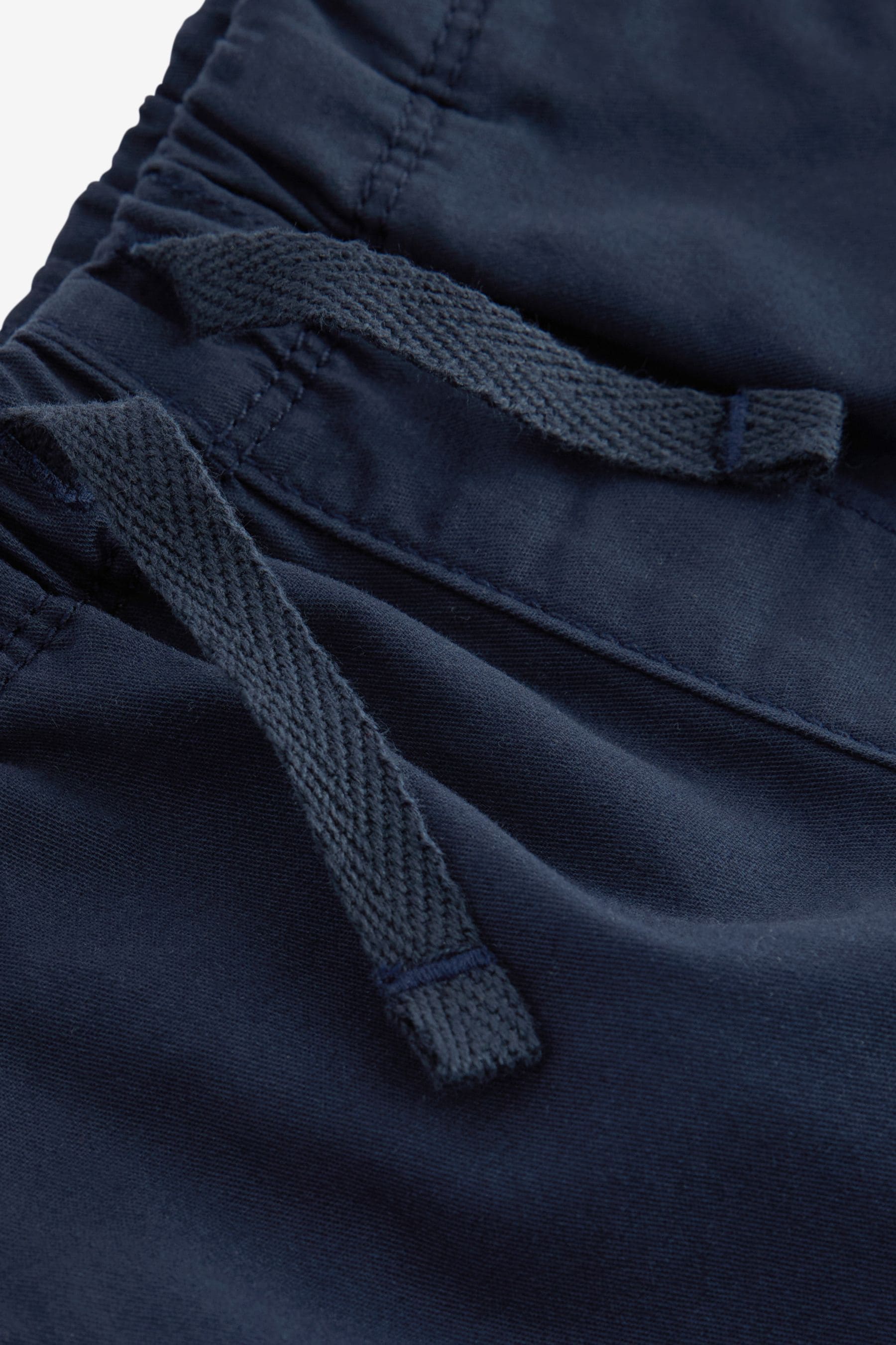 Navy 100% Cotton Side Pocket Pull-On Trousers (3mths-7yrs)