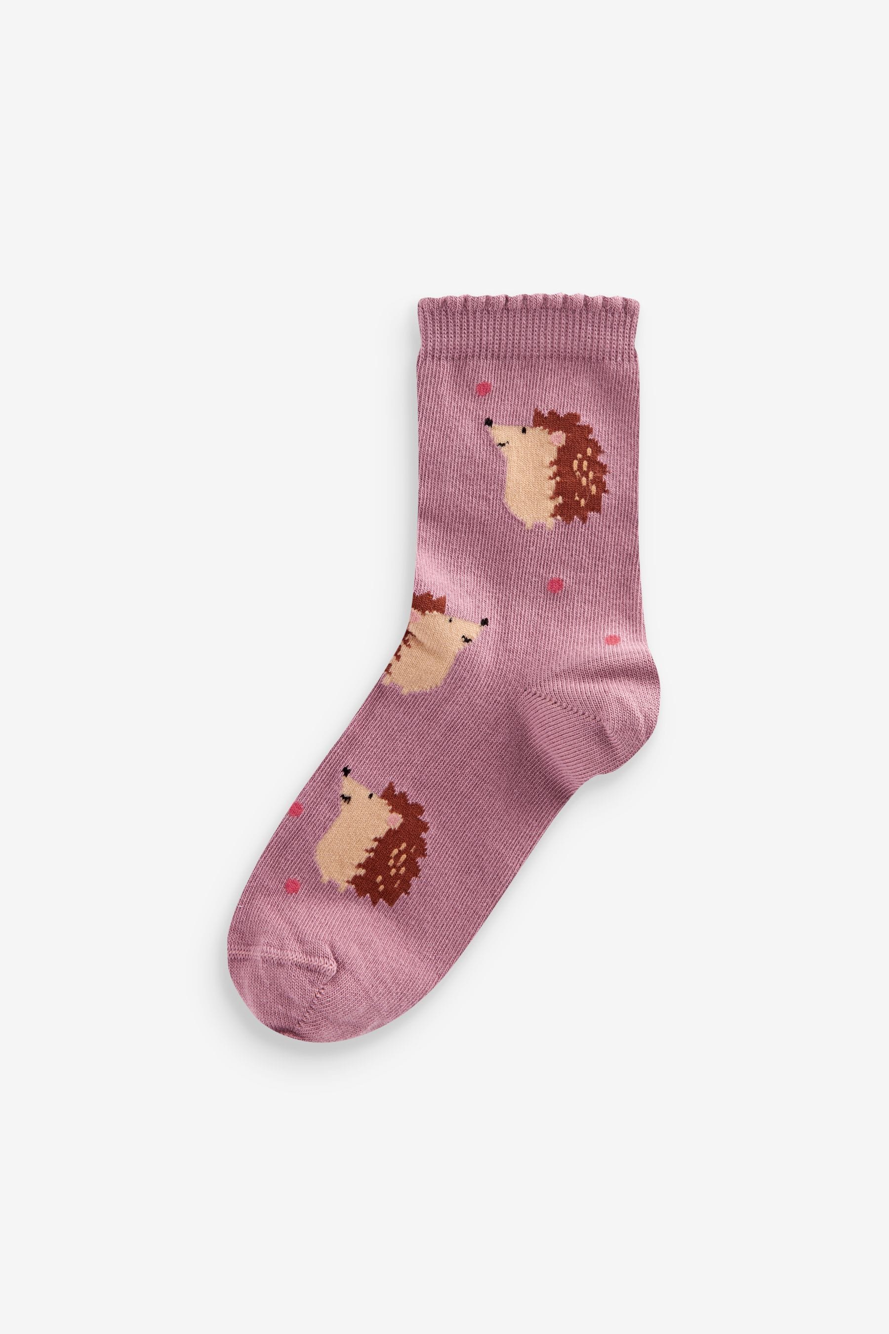 Pink Cotton Rich Character Ankle Socks 3 Pack