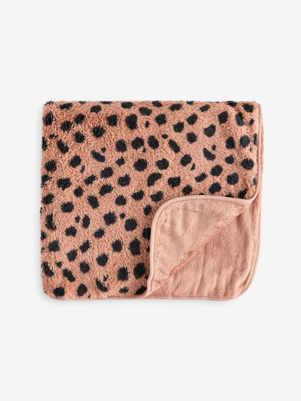 Animal Print Fleece Baby Blanket