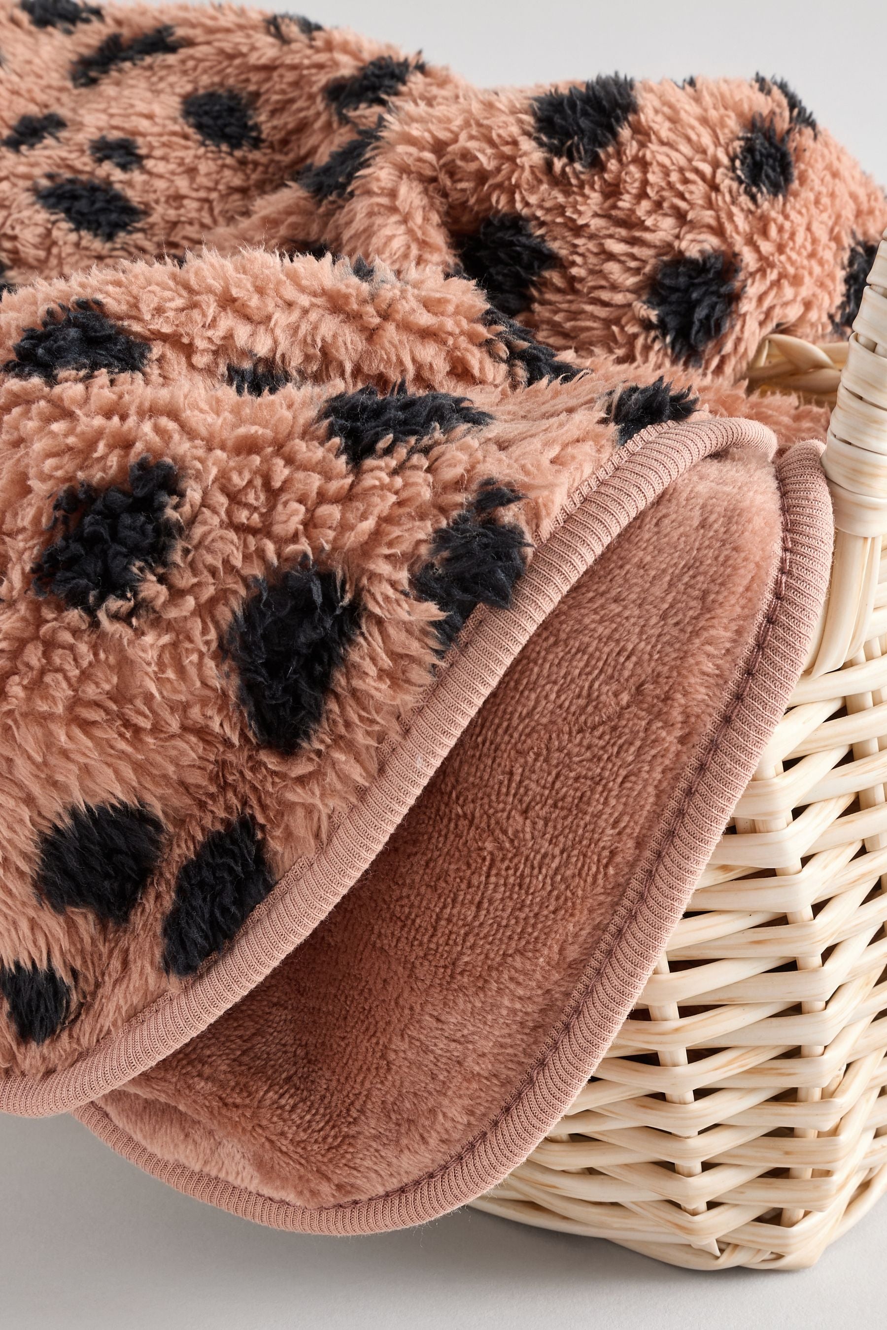 Animal Print Fleece Baby Blanket