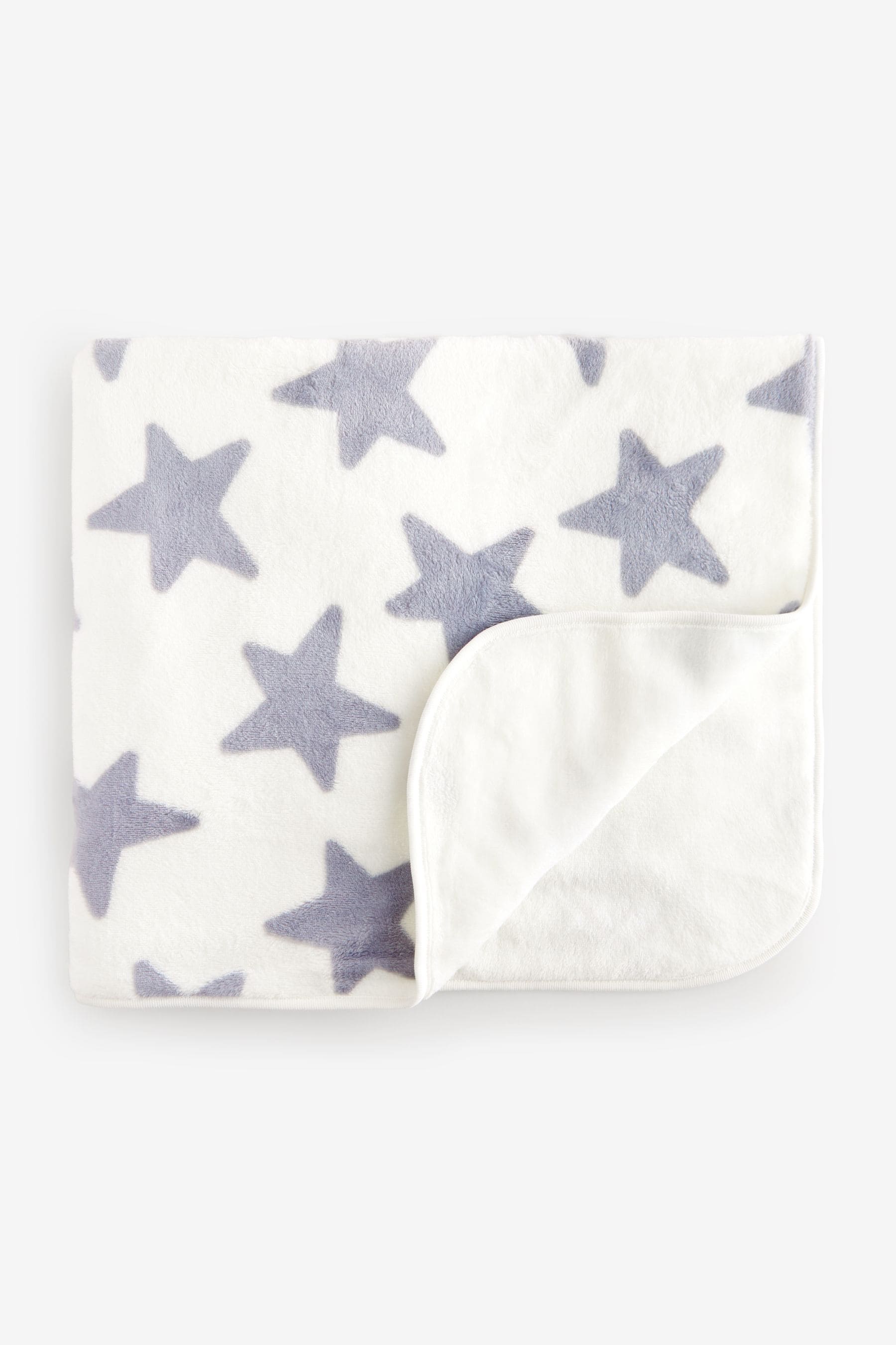 Grey Star Baby Fleece Blanket