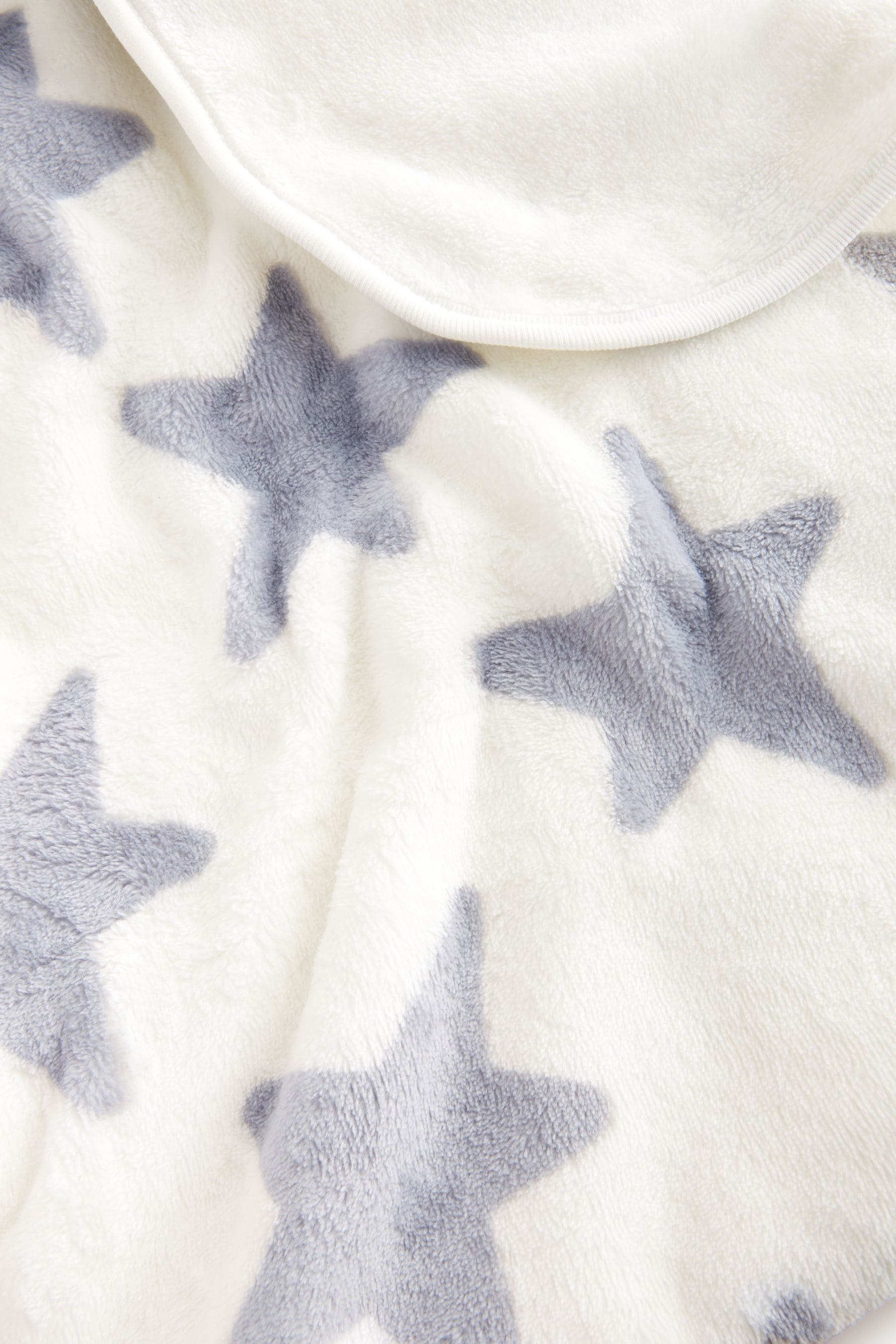 Grey Star Baby Fleece Blanket