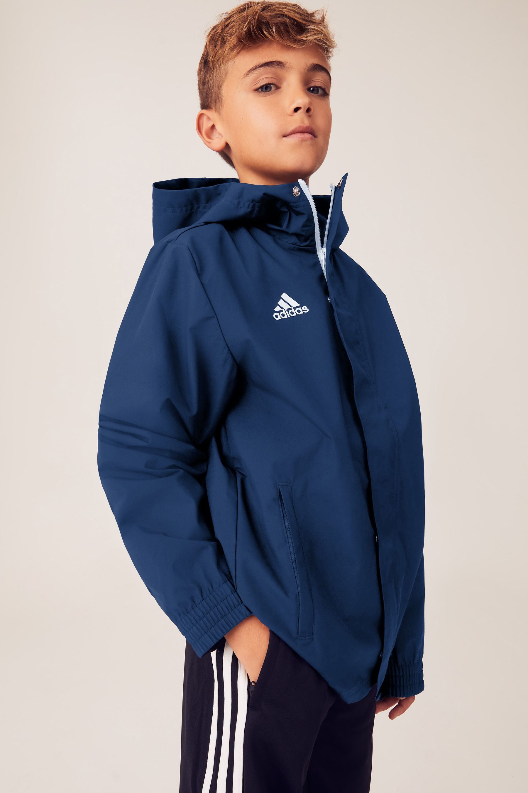 adidas Navy Entrada Rain Jacket