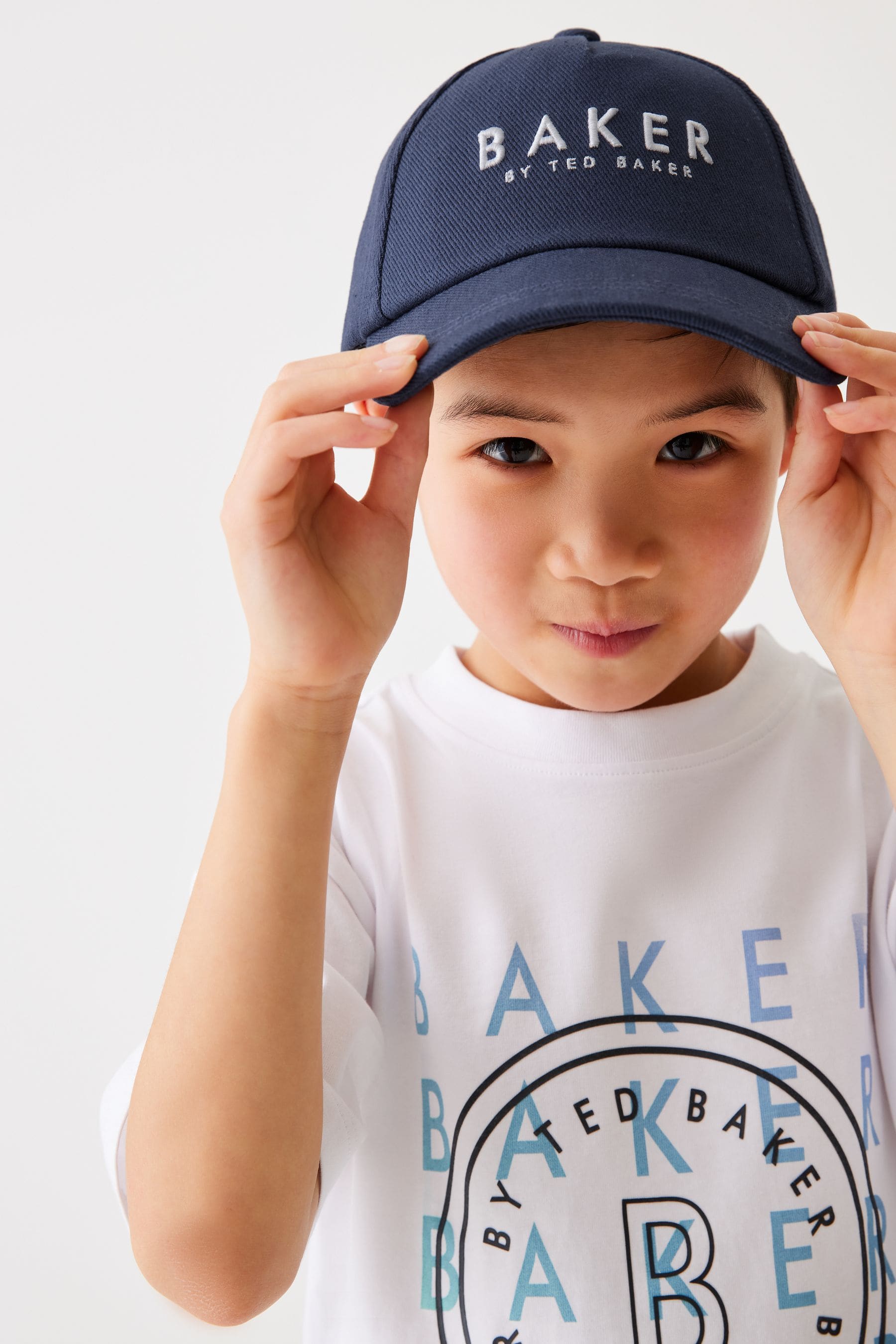 Navy Baker by Ted Baker Boys Navy Twill Baseball Cap