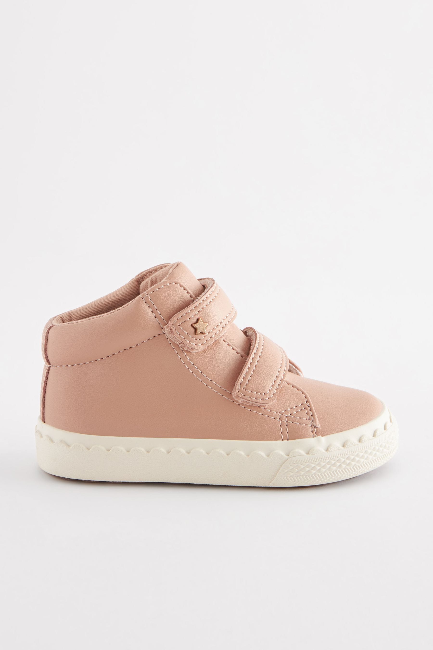 Pink Wide Fit (G) High Top Trainers