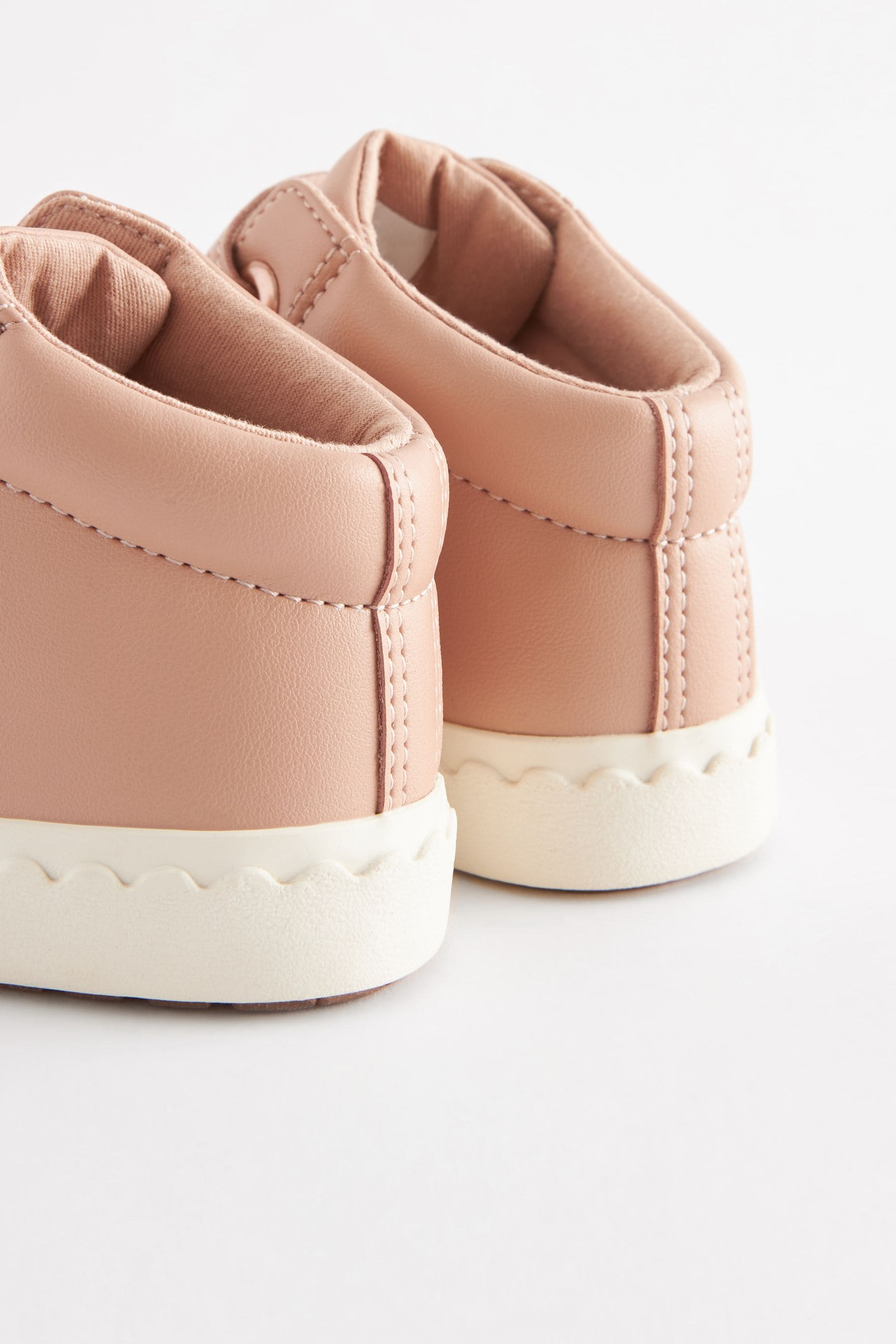 Pink Wide Fit (G) High Top Trainers