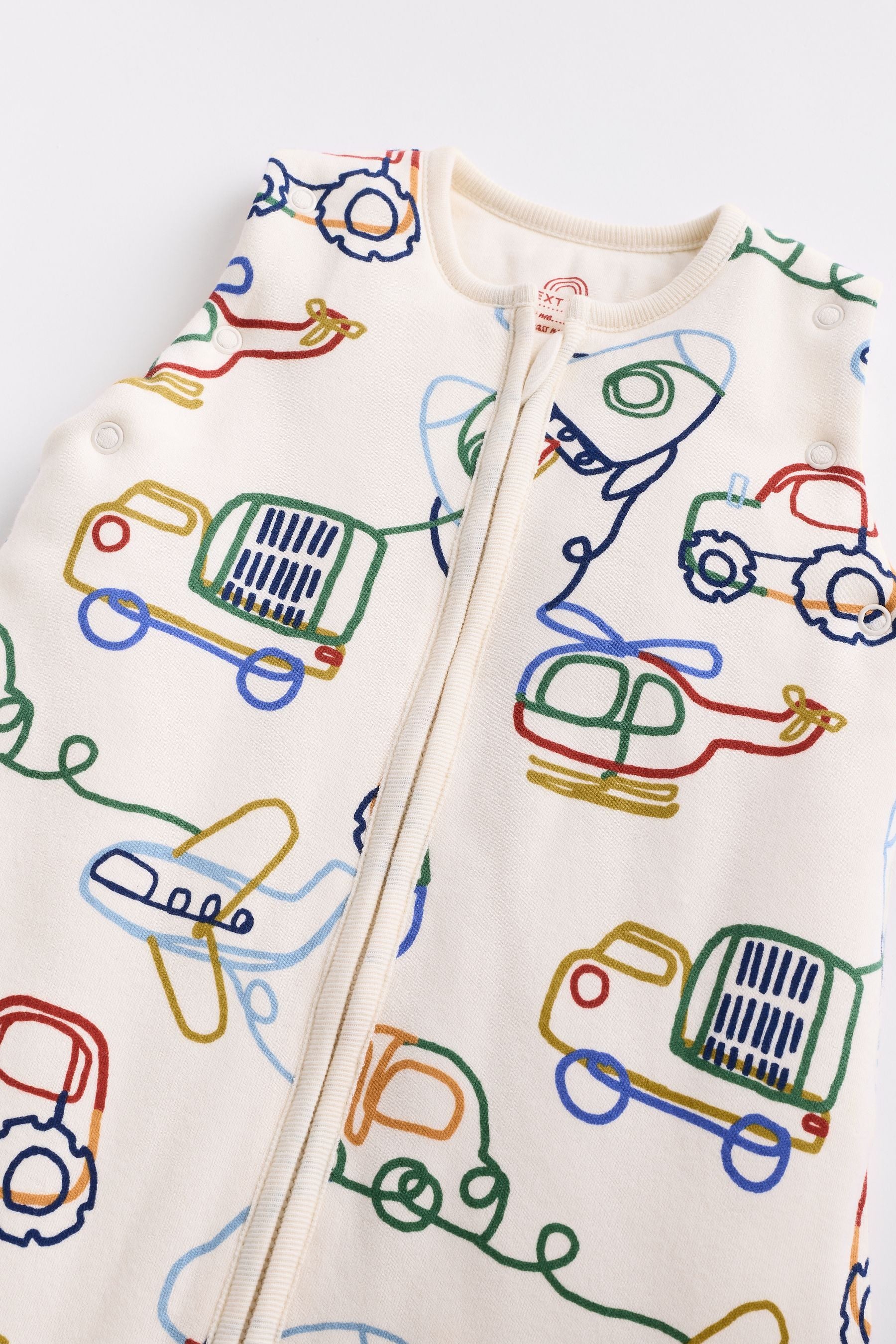 Colourful Transport Baby 2.5 Tog Detachable Sleeve 100% Cotton Sleep Bag