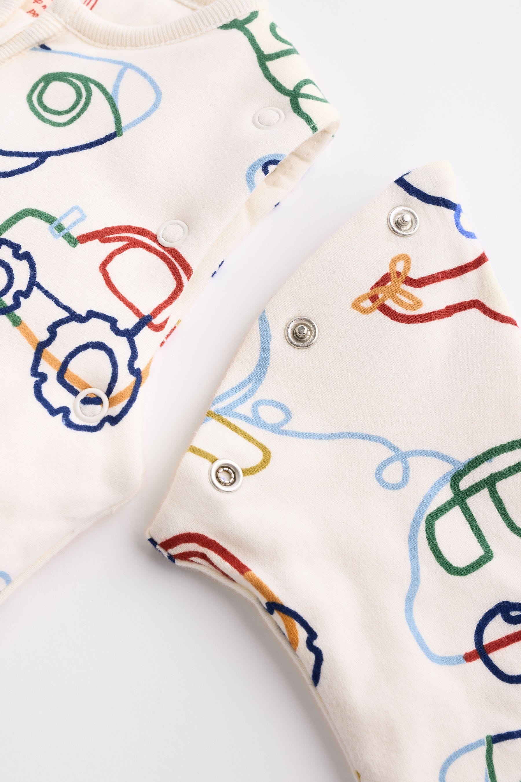 Colourful Transport Baby 2.5 Tog Detachable Sleeve 100% Cotton Sleep Bag