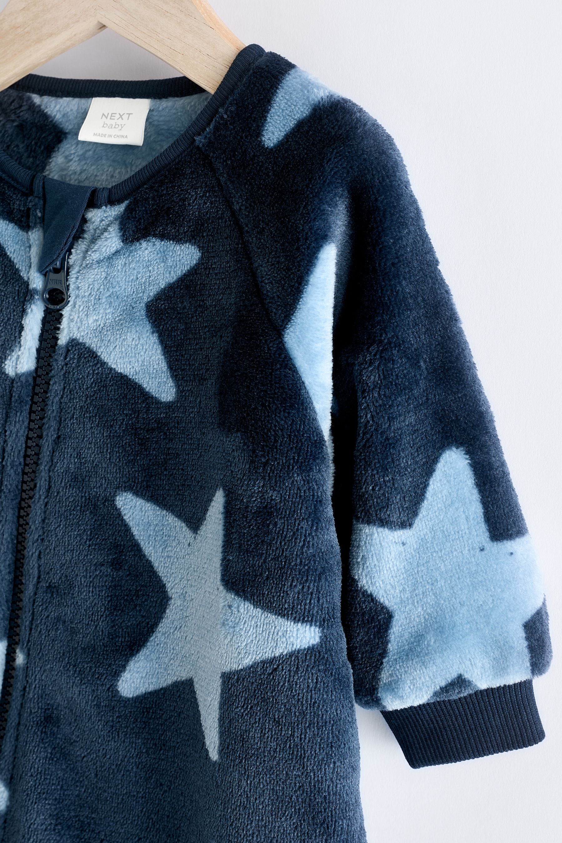 Blue Star Fleece Sleepsuit