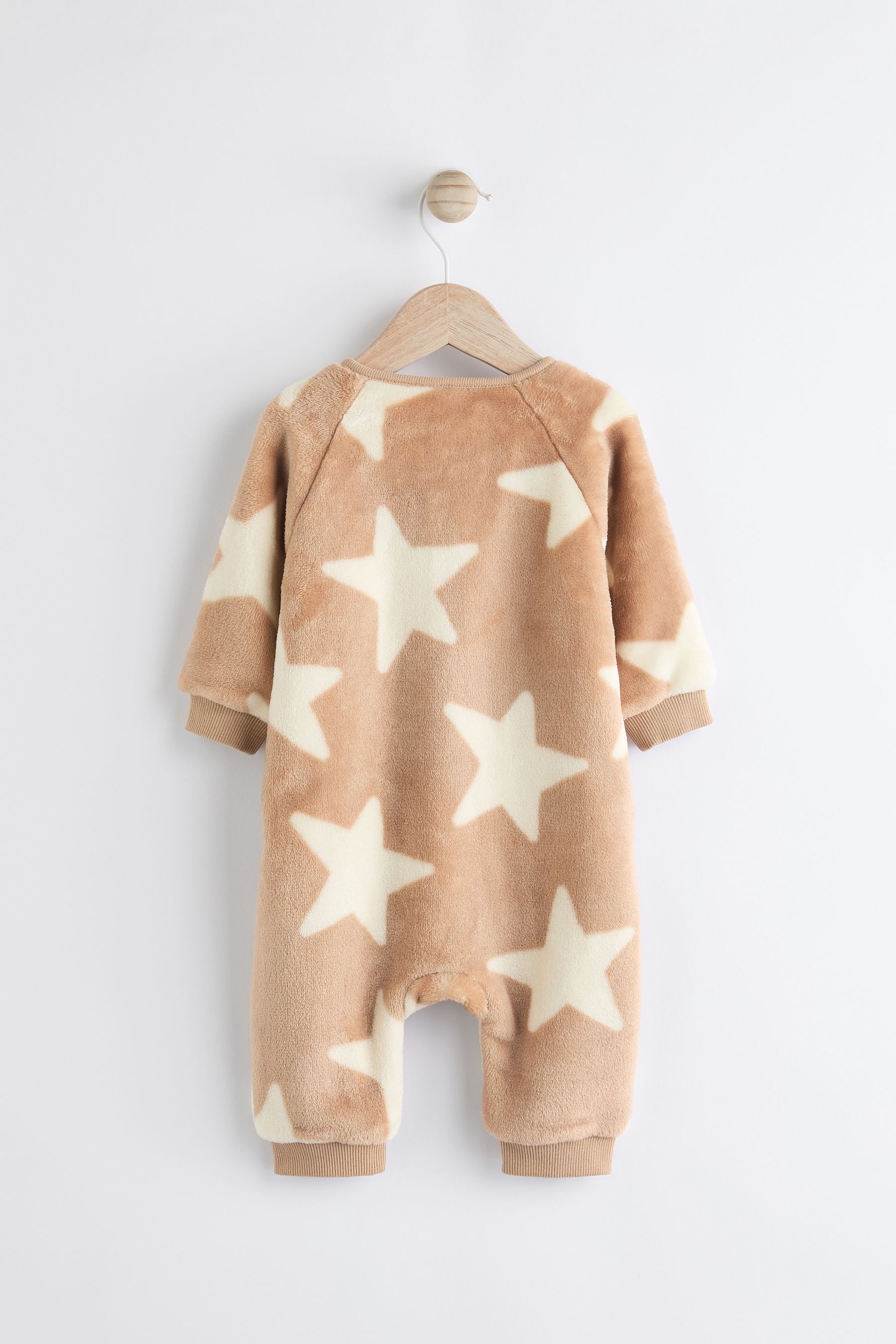 Neutral Fleece Baby Footless Sleepsuit