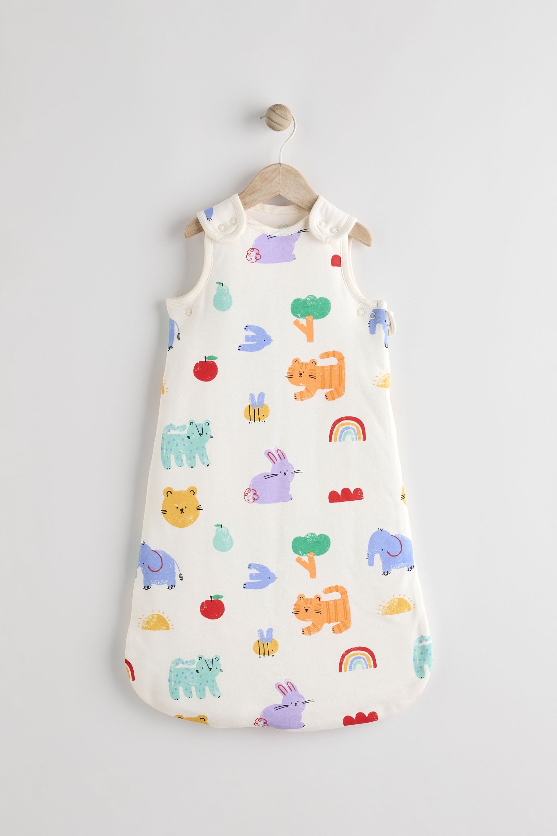 Bright Jungle 2.5 Tog Baby 100% Cotton Sleep Bag