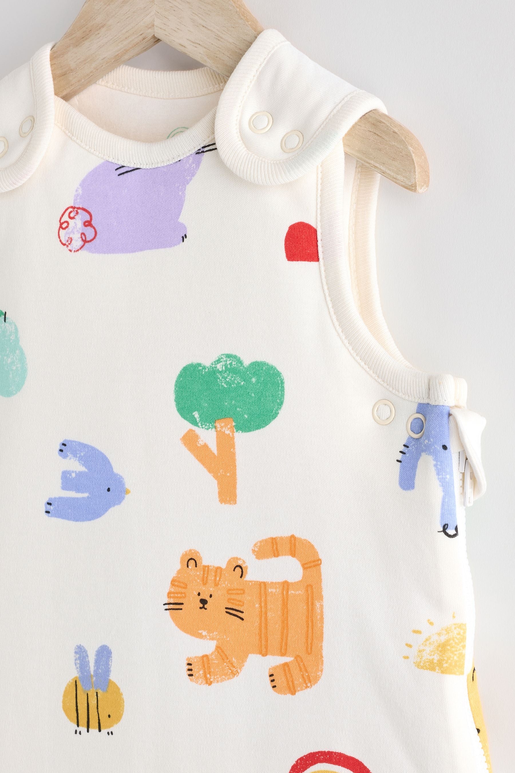 Bright Jungle 2.5 Tog Baby 100% Cotton Sleep Bag