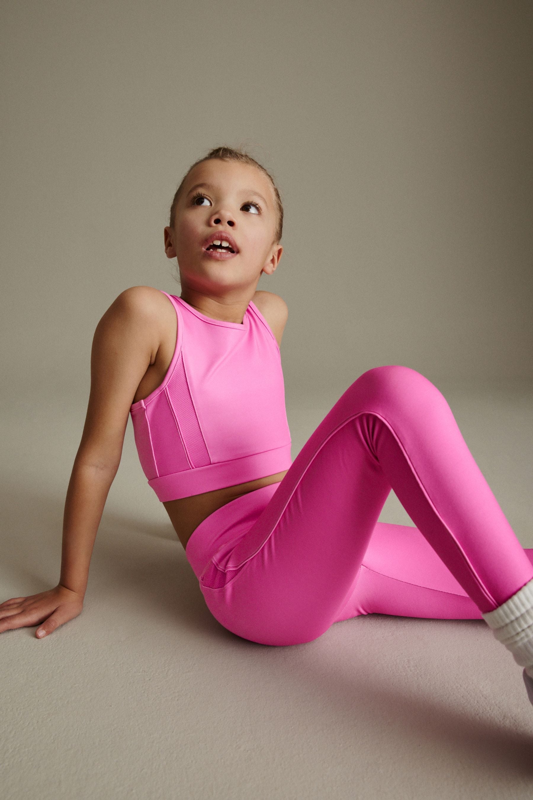 Bright Pink Sports Leggings (3-16yrs)