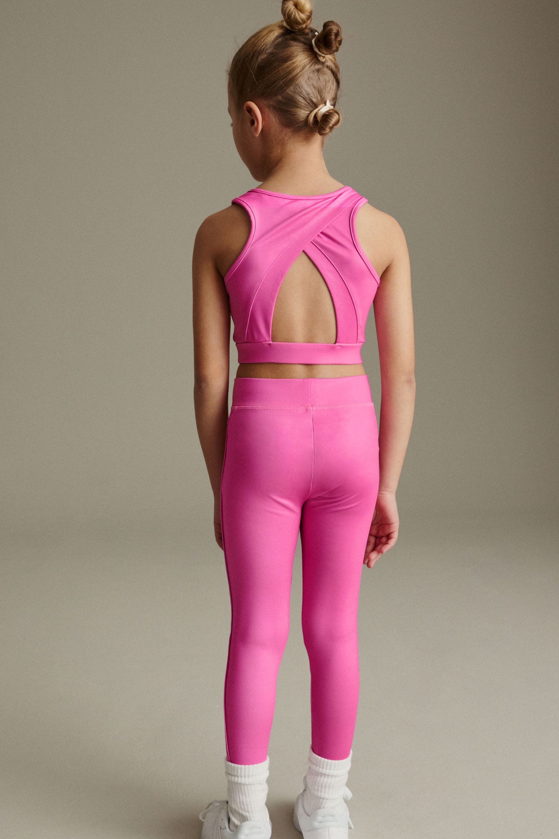 Bright Pink Sports Leggings (3-16yrs)