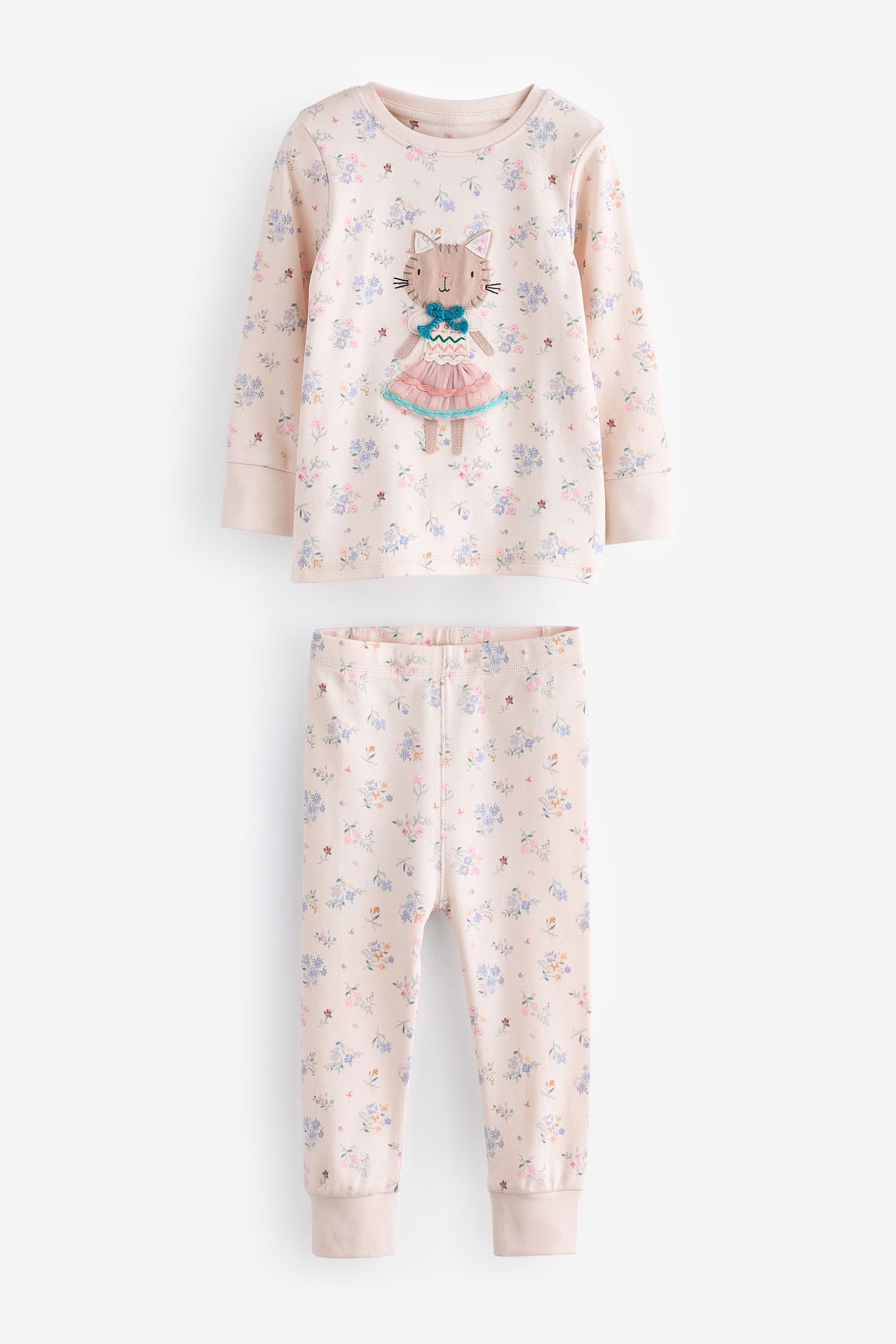 Ditsy Character 100% Cotton Pyjamas 3 Pack (9mths-16yrs)