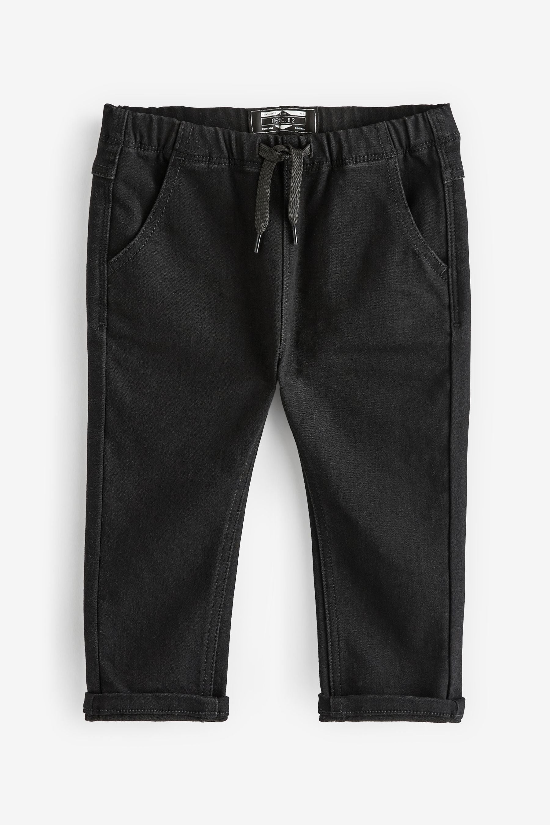 Black Denim Super Soft Pull-On Jeans With Stretch (3mths-7yrs)