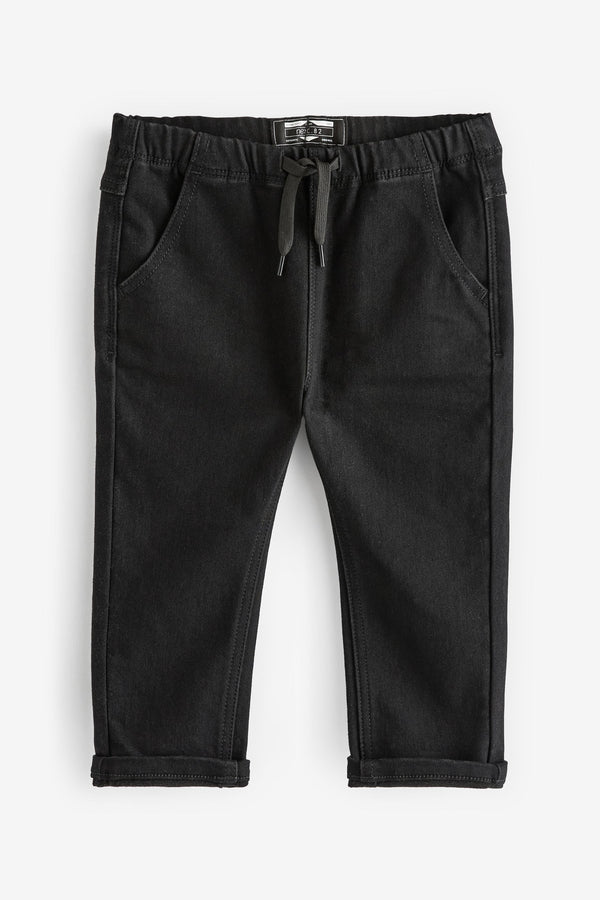 Black Denim Super Soft Pull-On Jeans With Stretch (3mths-7yrs)