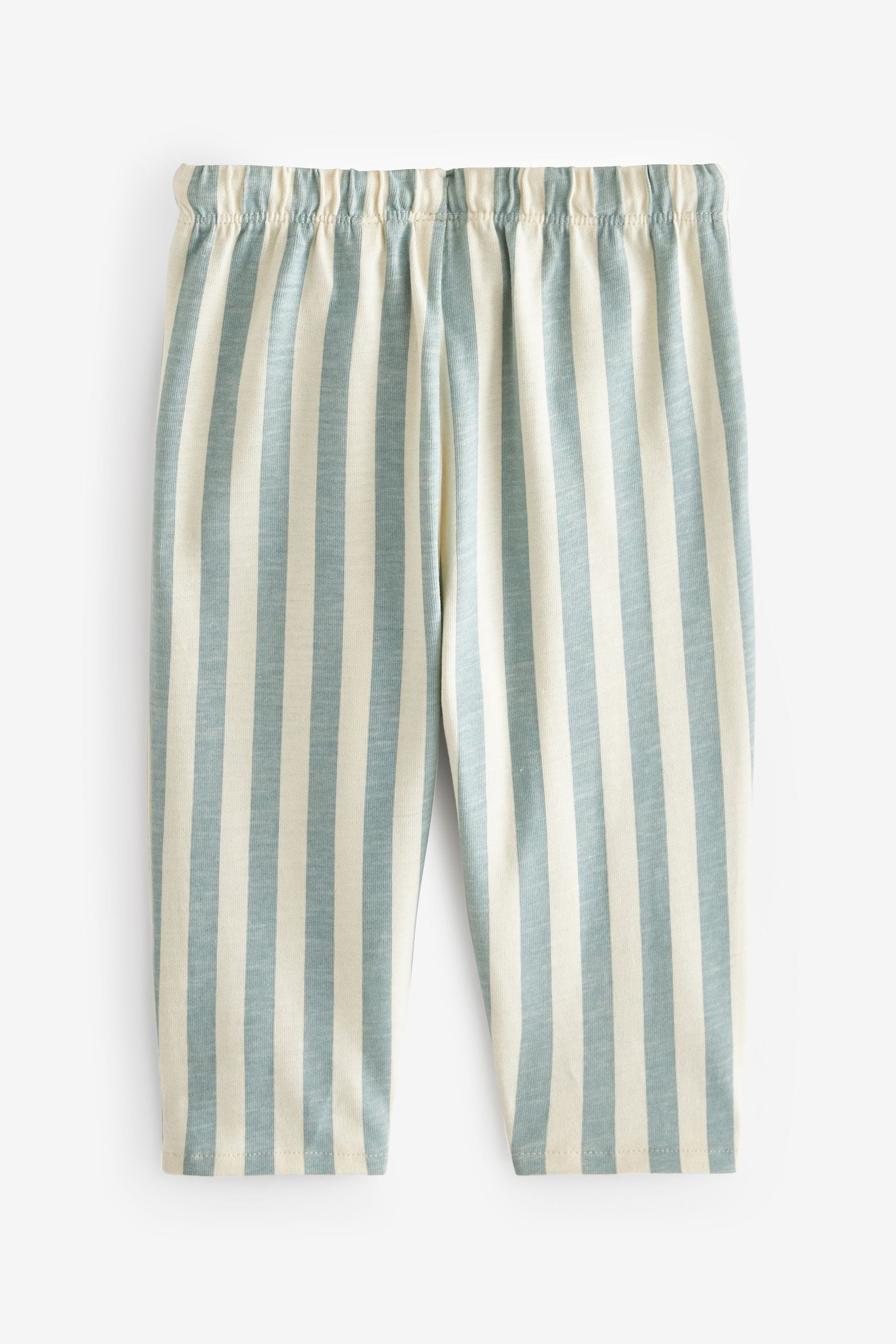 Tan Brown/Ecru/Mineral Stripe Joggers 3 Pack (3mths-7yrs)