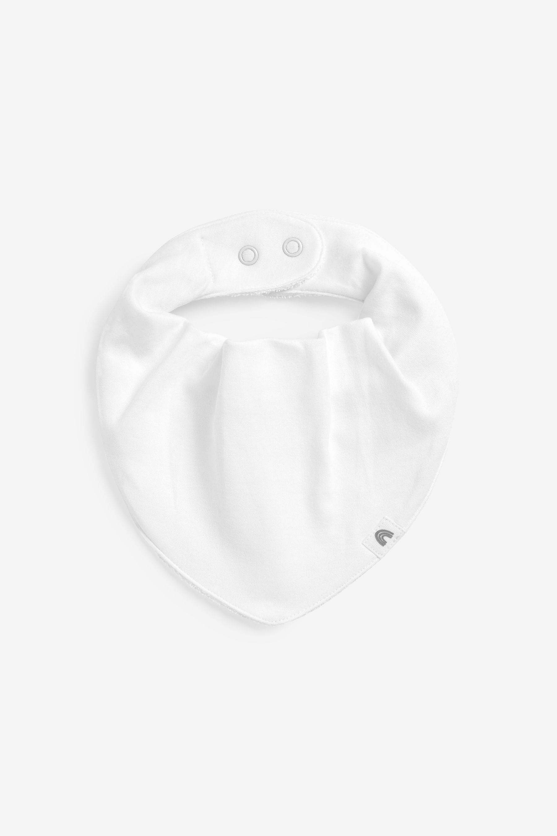 White Bibs Baby 5 Pack