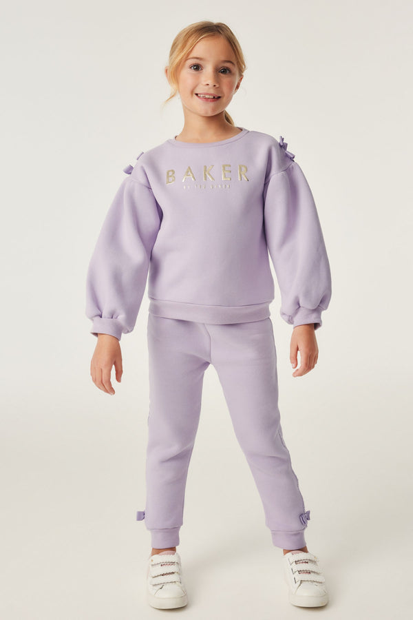 Baker by Ted Baker 100% Cotton Bow Sweater & Joggers Set