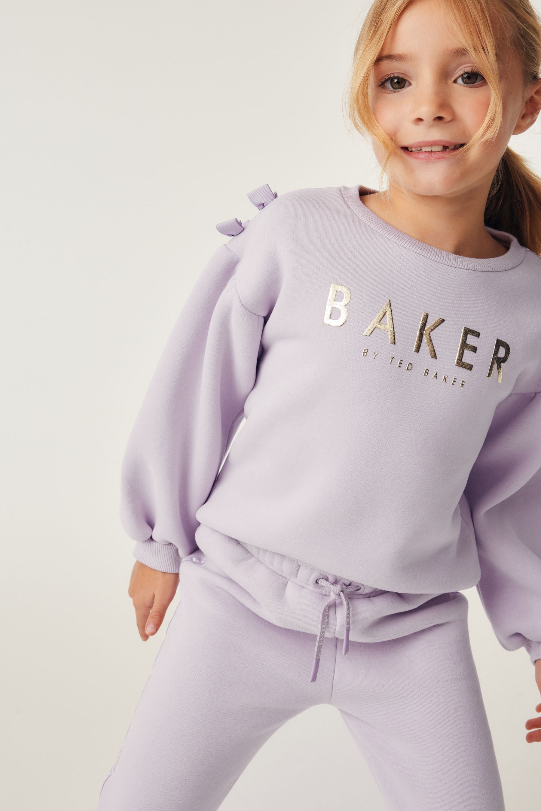 Baker by Ted Baker 100% Cotton Bow Sweater & Joggers Set