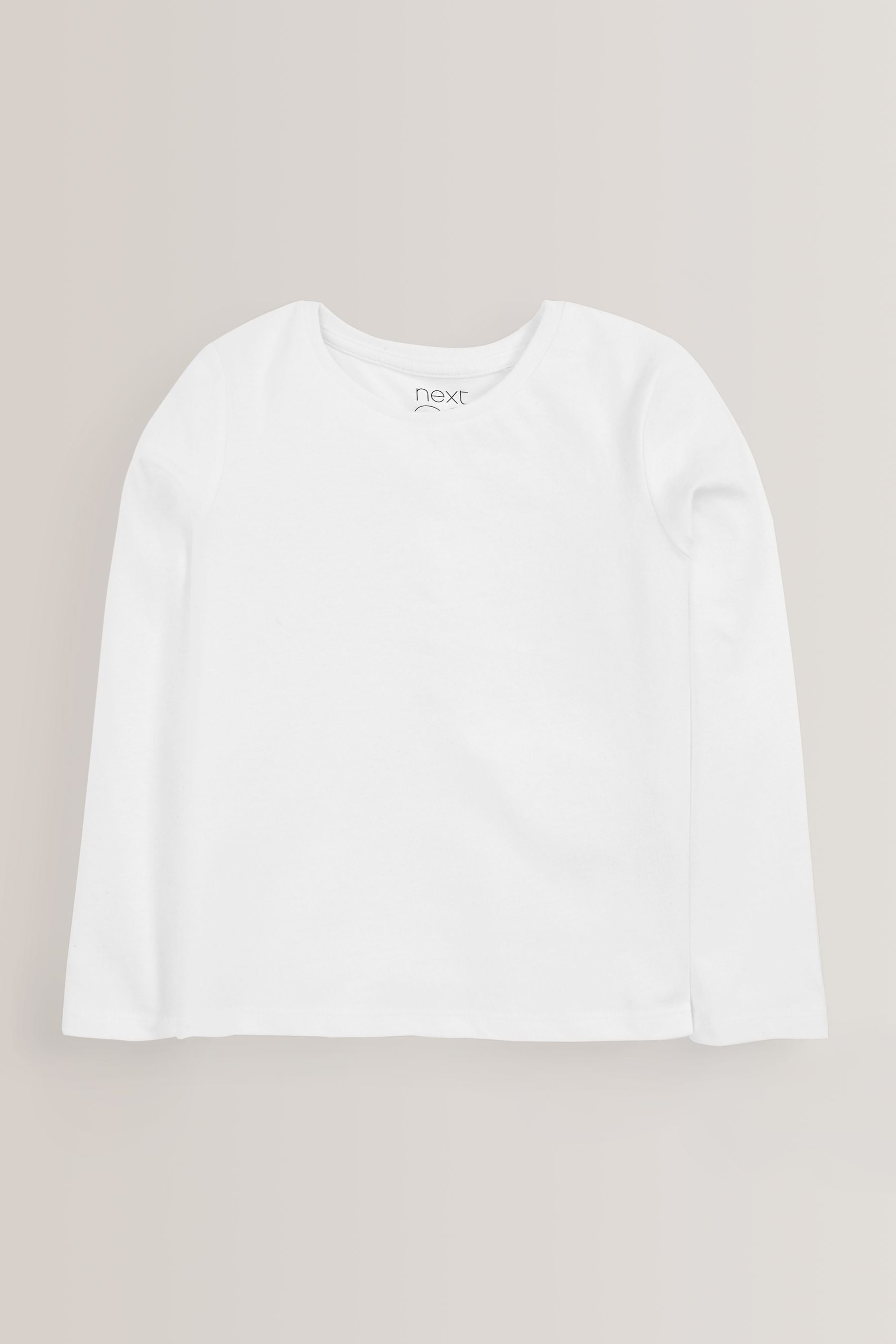 Monochrome Long Sleeve Basic 100% Cotton T-Shirts 3 Pack (3-16yrs)